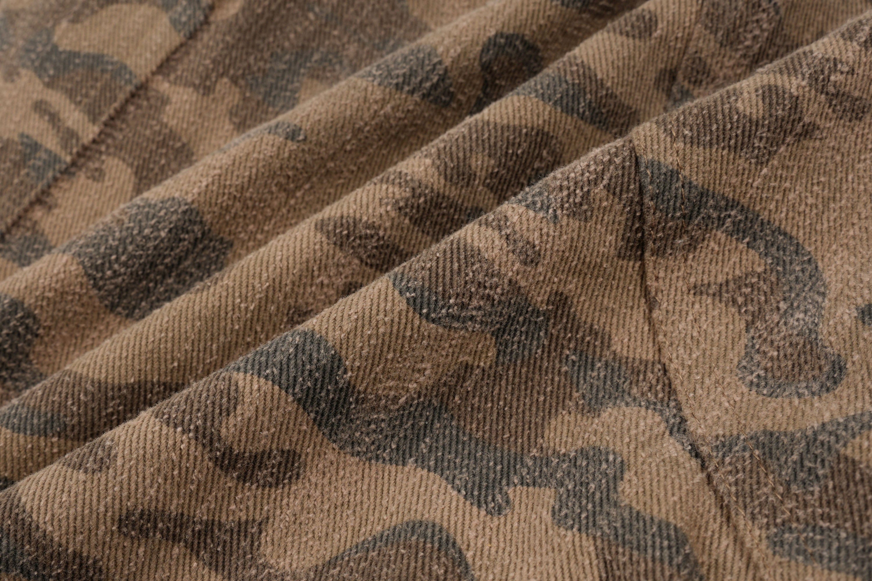MAKEMORE Camo Multi-Pocket Panel Cargo Pants, premium urban and streetwear designers apparel on PROJECTISR.com, MAKEMORE