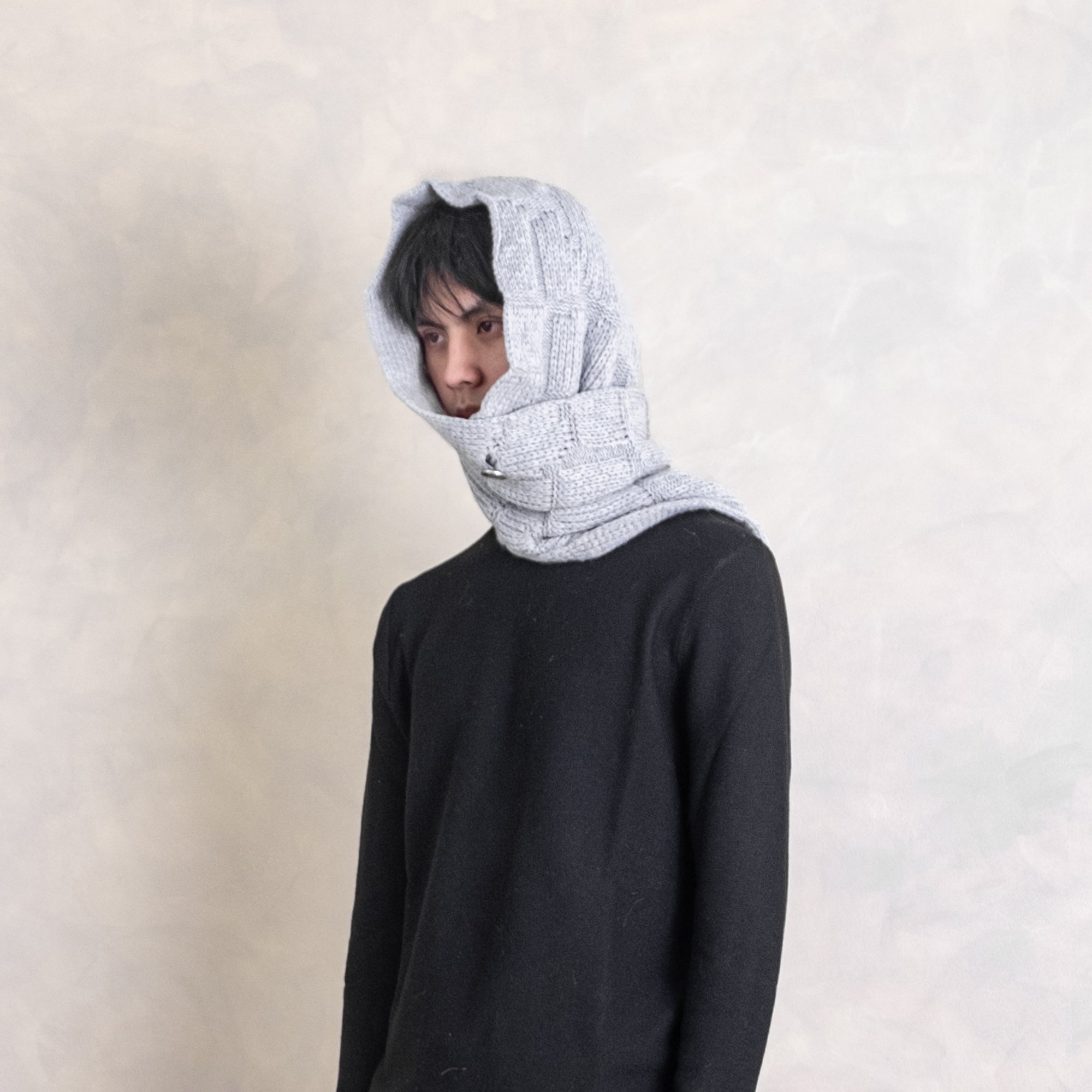 IN EXISTENCE Convertible Coin-Embellished Wool-Blend Scarf, premium urban and streetwear designers apparel on PROJECTISR.com, IN EXISTENCE