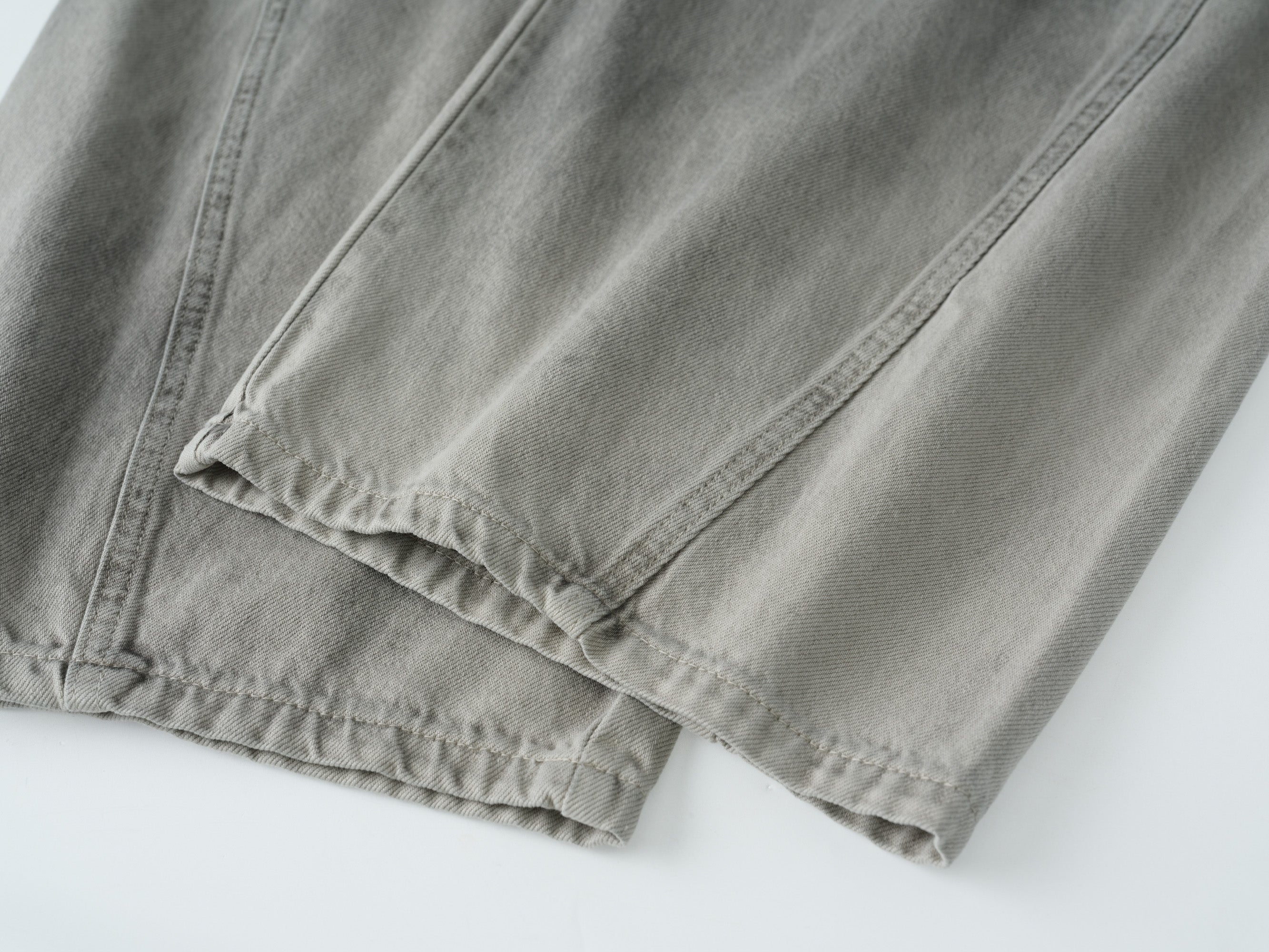 OVERLAPS Washed Drawstring Wide-Leg Jeans, premium urban and streetwear designers apparel on PROJECTISR.com, OVERLAPS