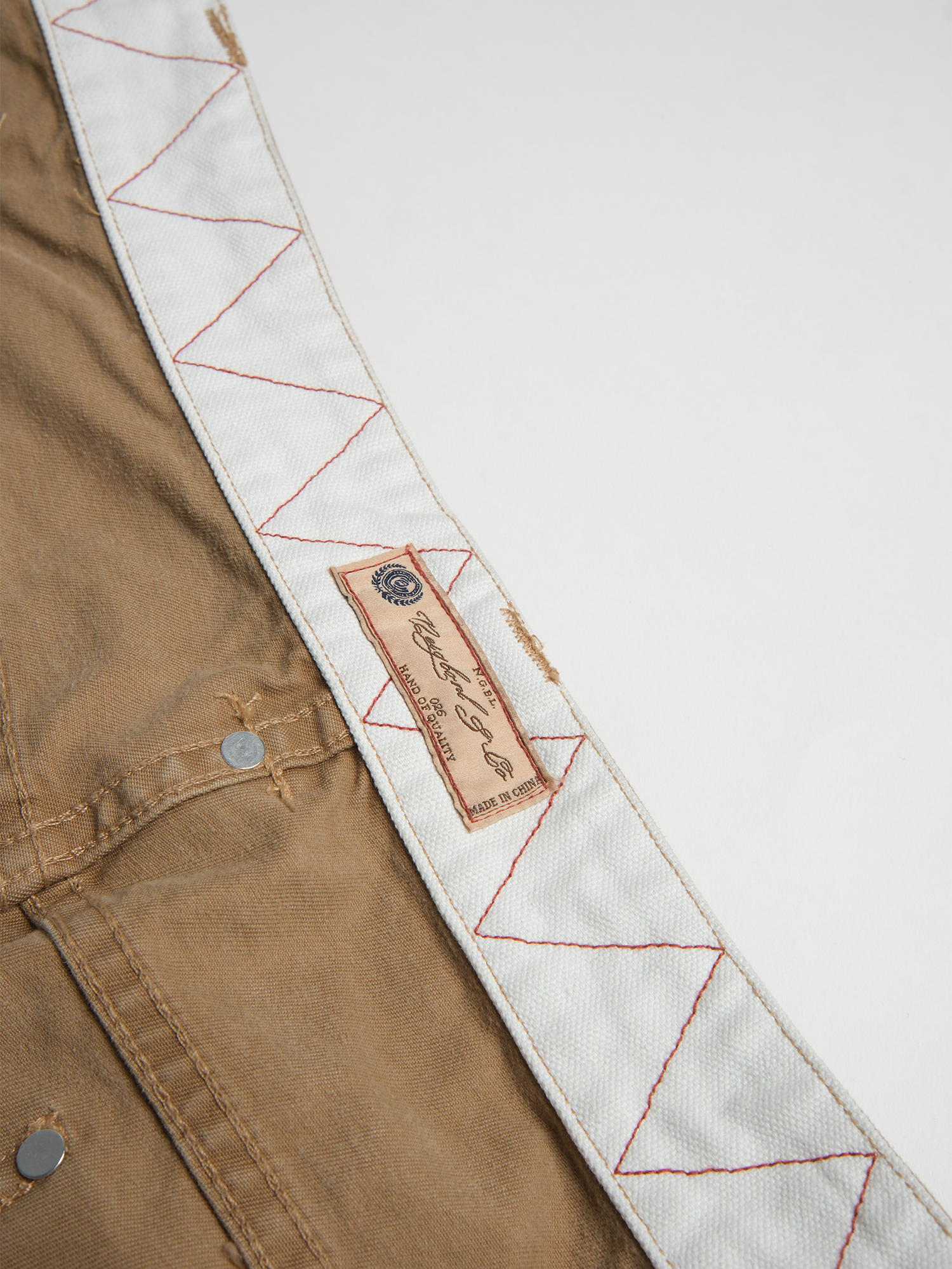 NEIGBORL Retro Paint-Splattered Distressed Patched Pants