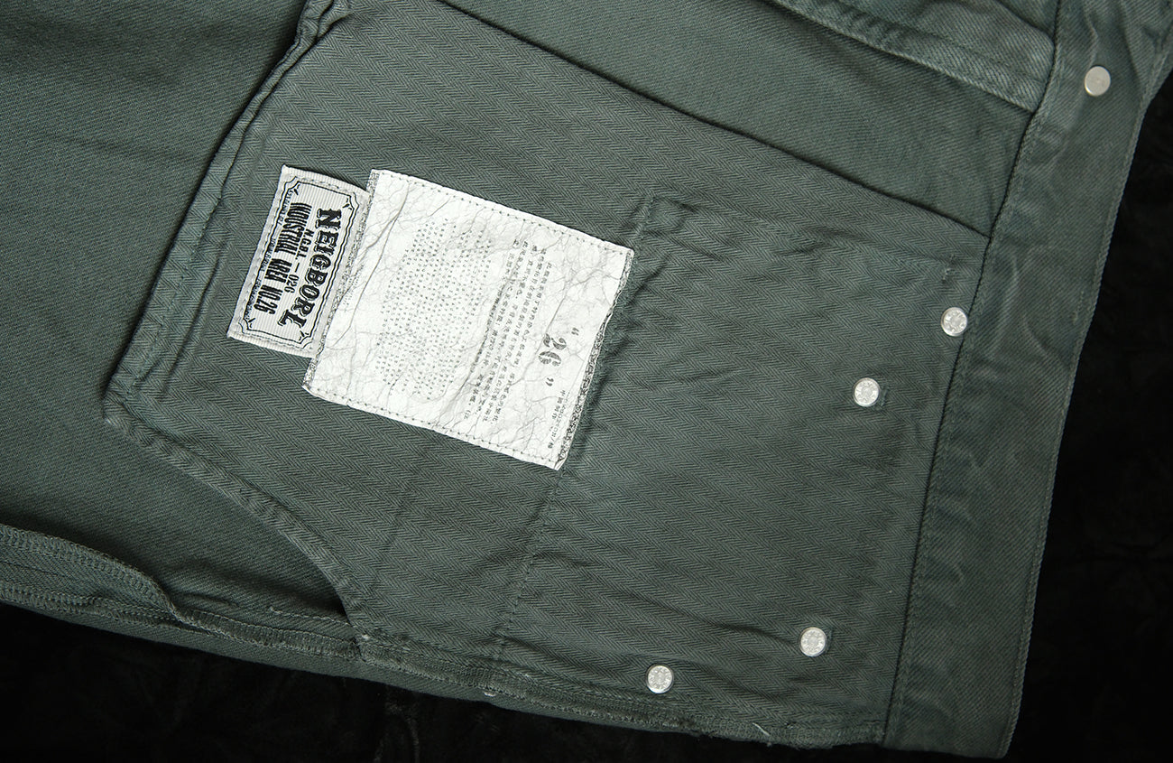 NEIGBORL Distressed Whisker Straight-Leg Jeans, premium urban and streetwear designers apparel on PROJECTISR.com, NEIGBORL