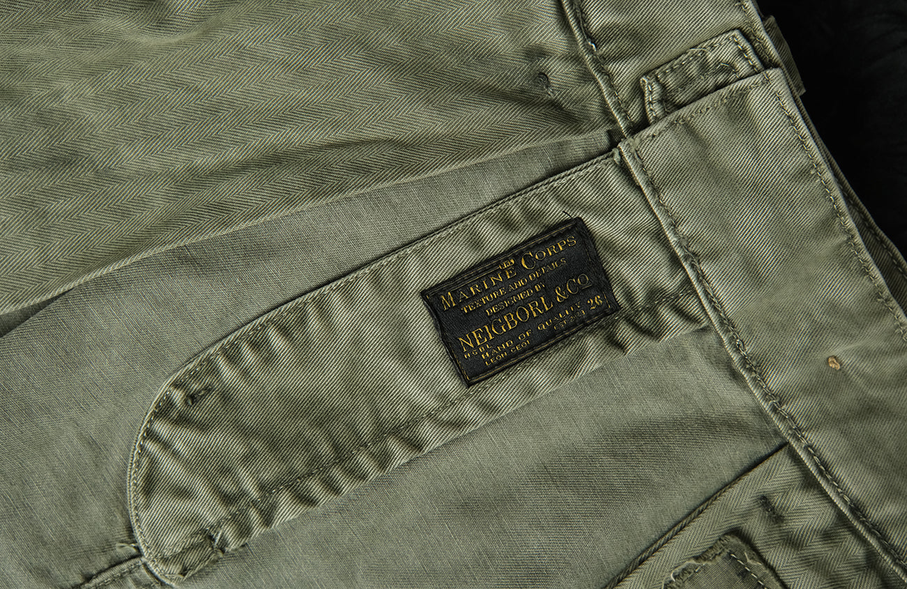 NEIGBORL Retro Washed Multi-Pocket Cargo Shorts, premium urban and streetwear designers apparel on PROJECTISR.com, NEIGBORL