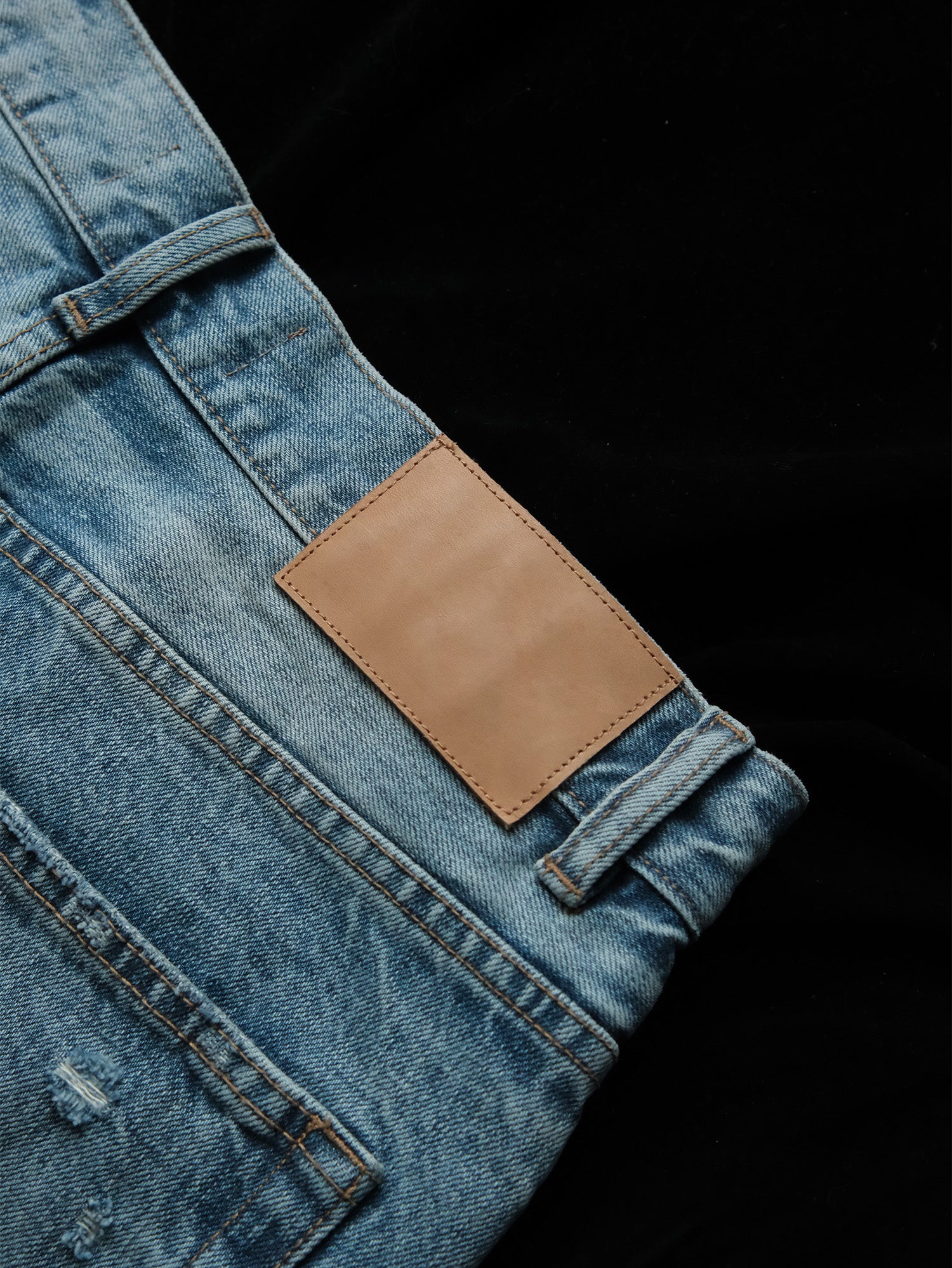 NEIGBORL Washed Distressed Straight-Leg Jeans, premium urban and streetwear designers apparel on PROJECTISR.com, NEIGBORL