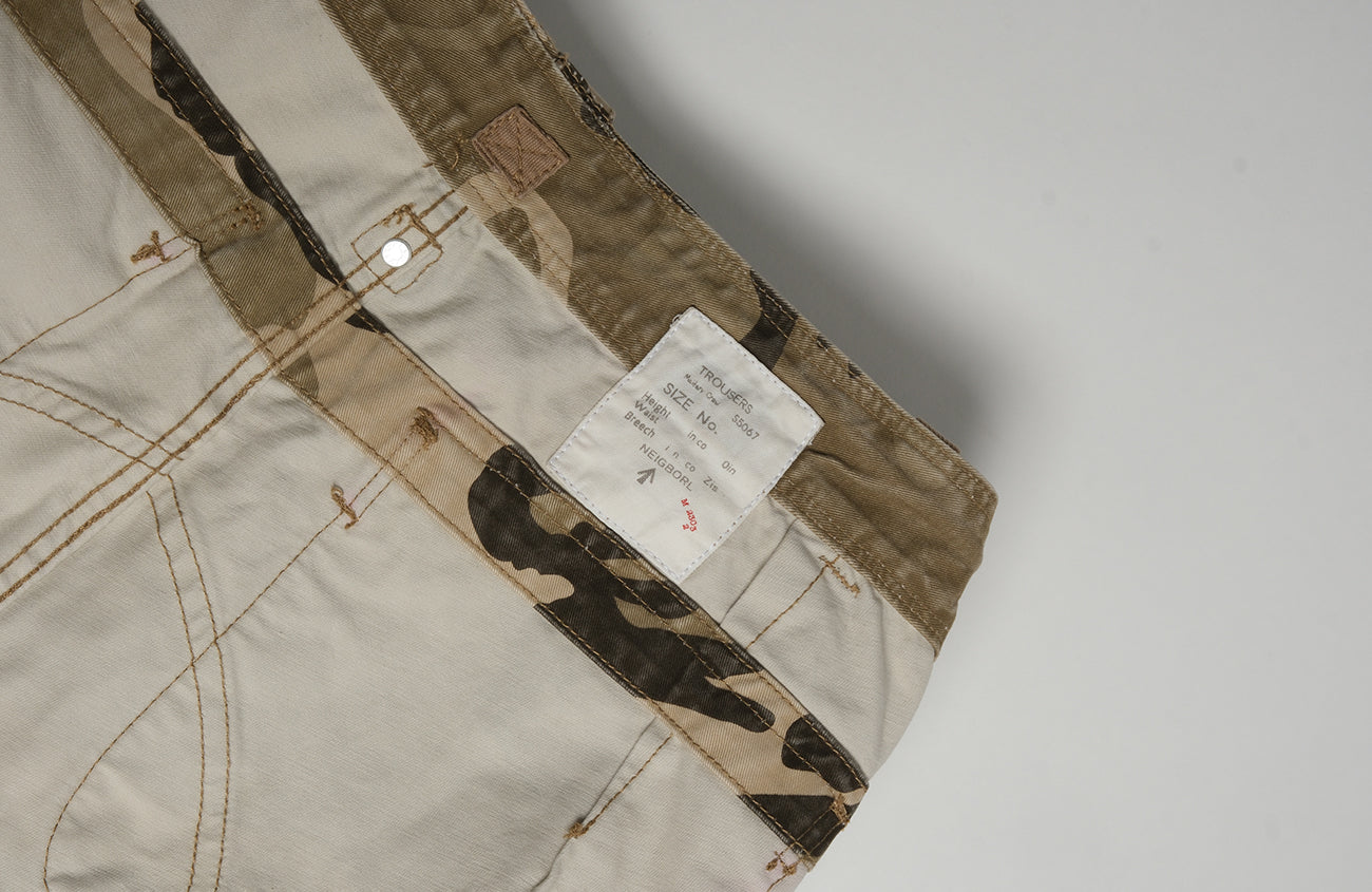 NEIGBORL Camo Multi-Pocket Straight Cargo Pants, premium urban and streetwear designers apparel on PROJECTISR.com, NEIGBORL