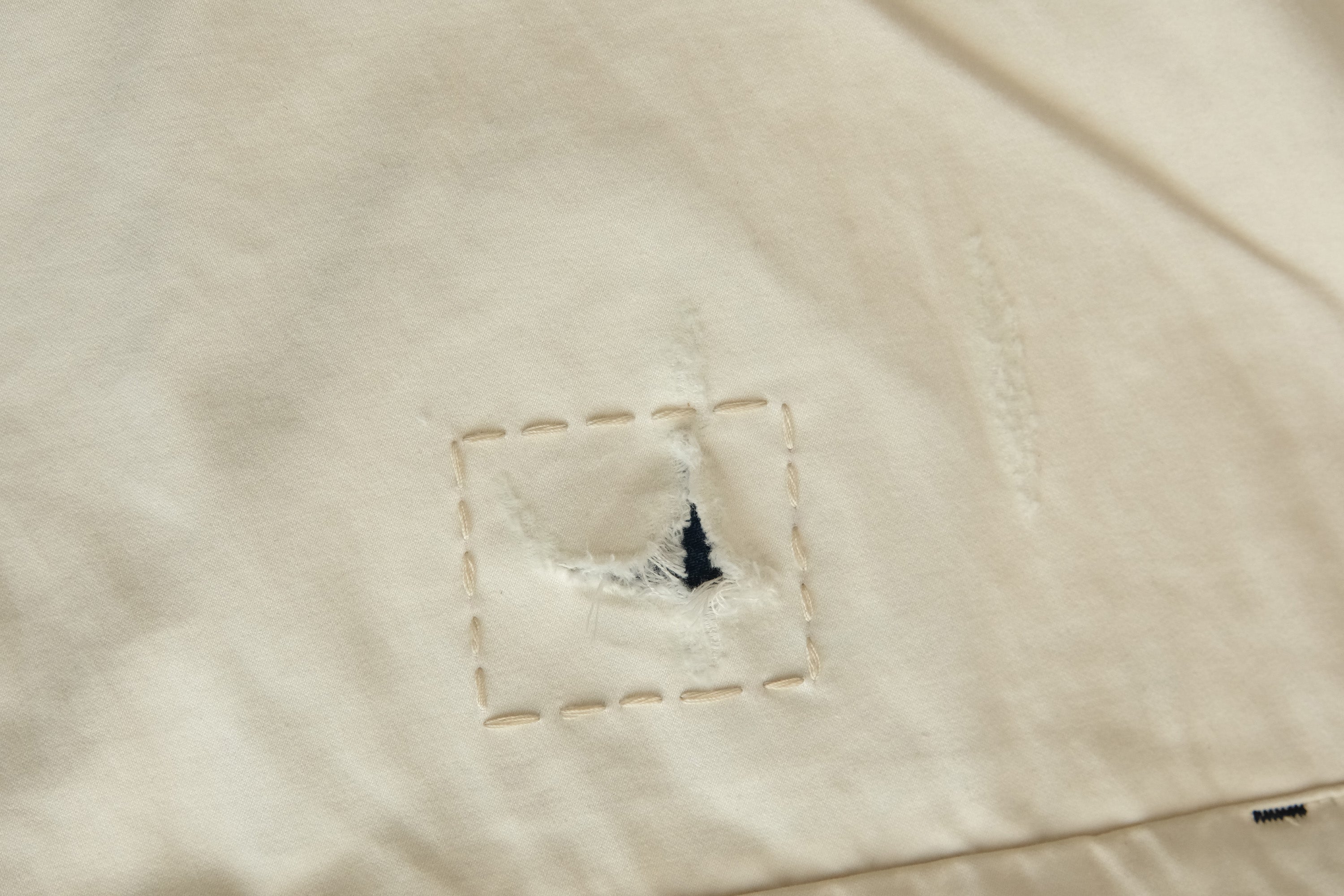 NEIGBORL Distressed Washed Patchwork Pants White, premium urban and streetwear designers apparel on PROJECTISR.com, NEIGBORL