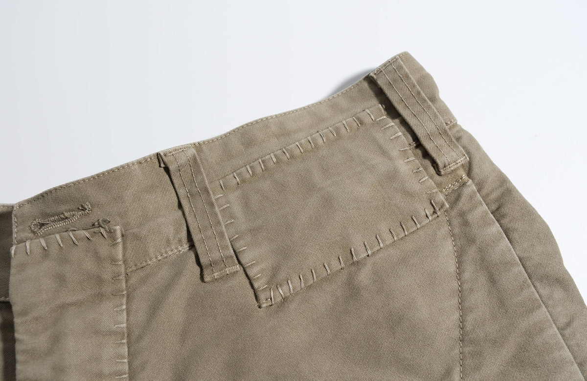 NEIGBORL Retro Washed Hand-Stitched Straight-Leg Cargo Pants