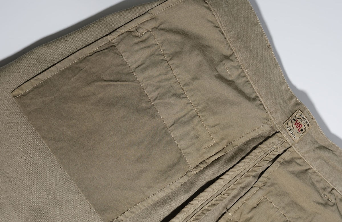 NEIGBORL Retro Washed Hand-Stitched Straight-Leg Cargo Pants