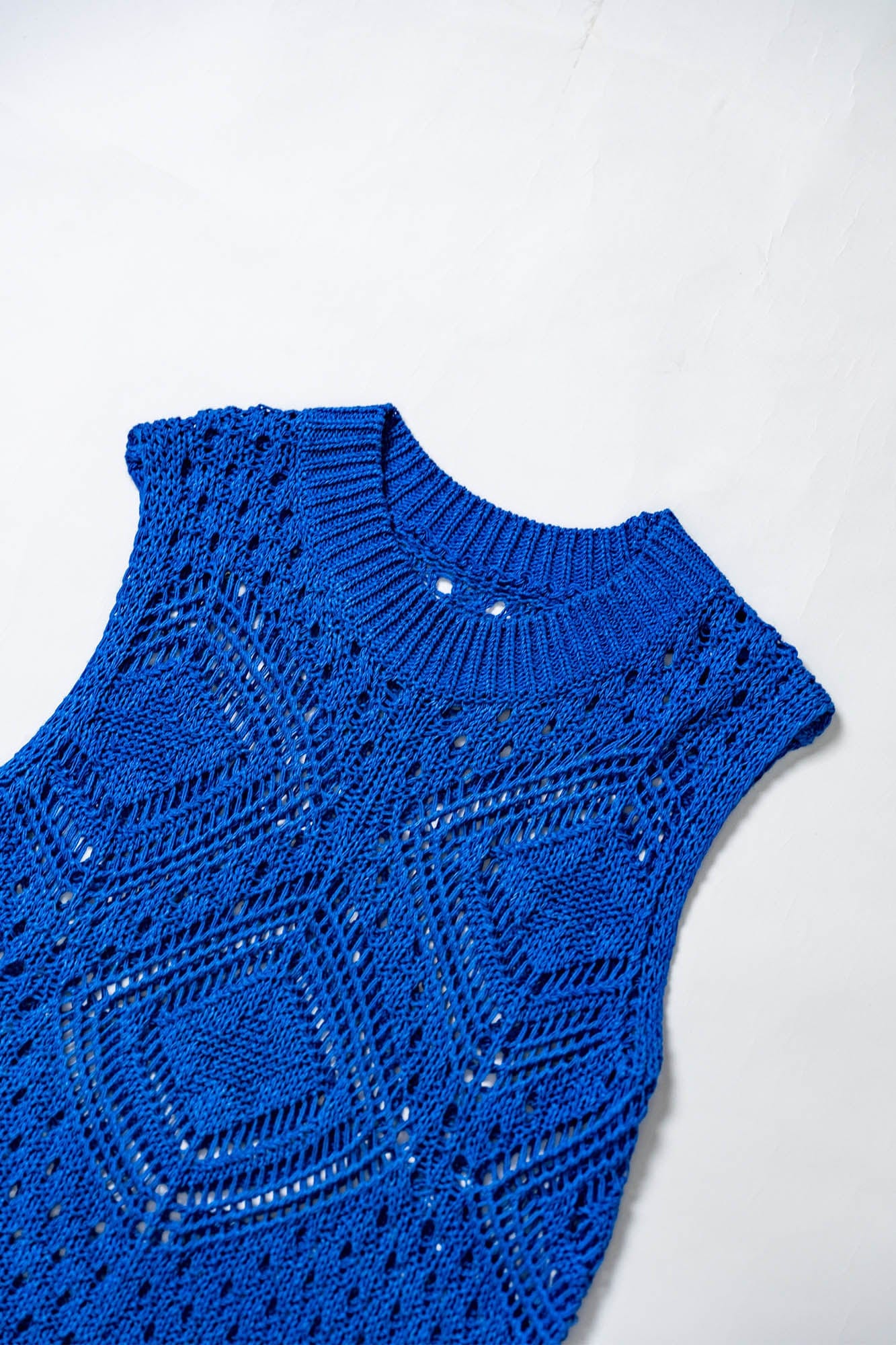 KADAKADA Geometric Crochet Vest, premium urban and streetwear designers apparel on PROJECTISR.com, KADAKADA