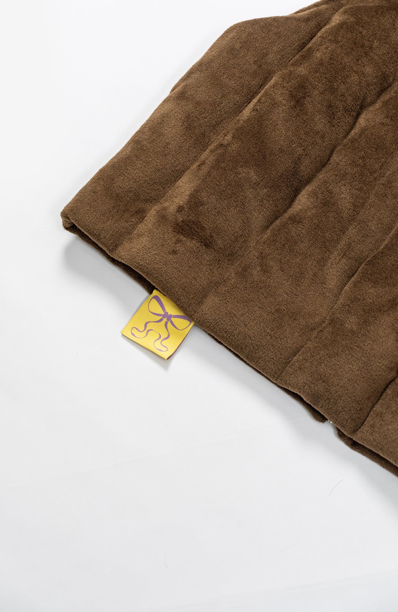 KADAKADA Curved Zip Suede-Puff Vest