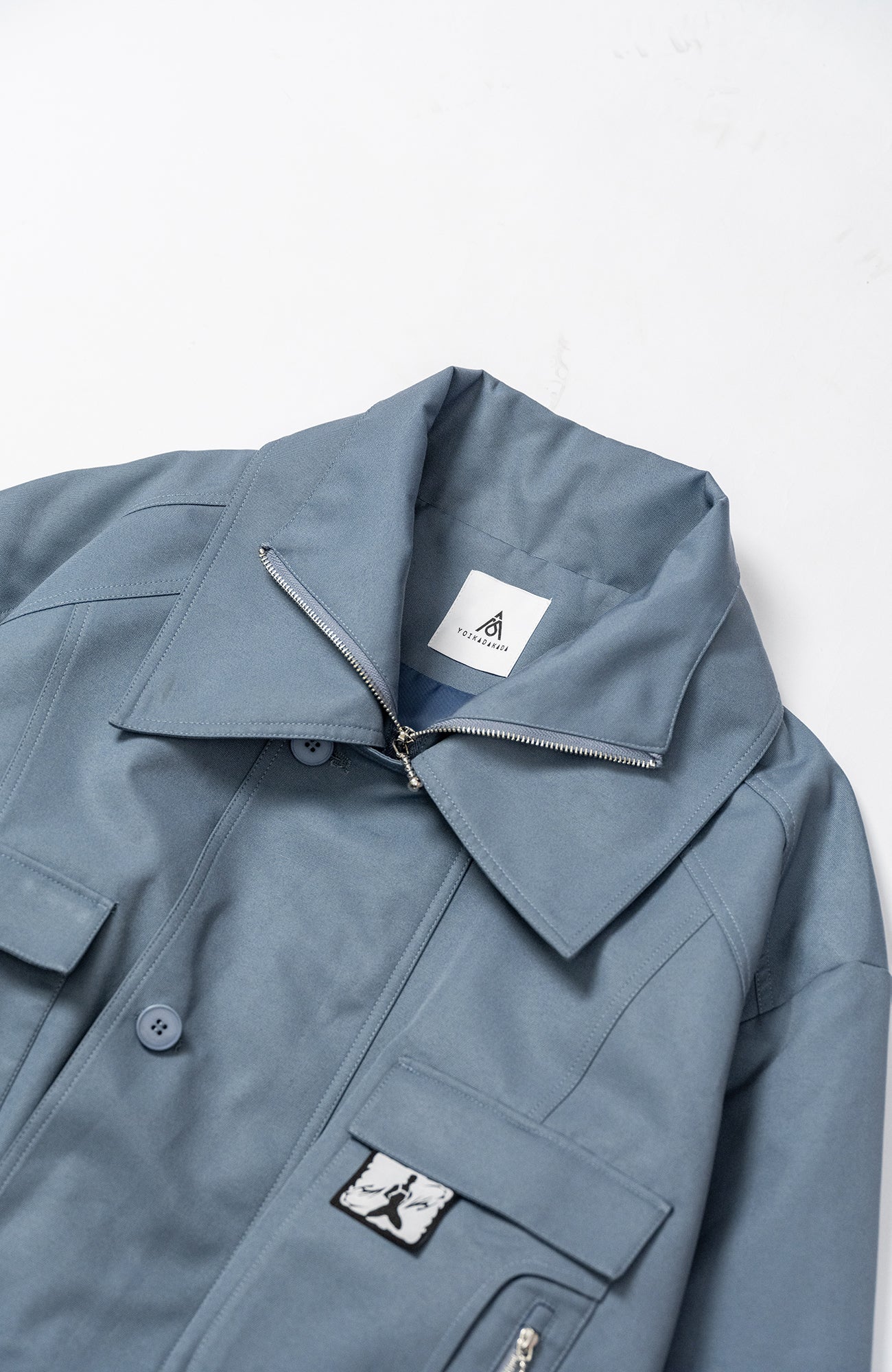 KADAKADA Double-Collar Shielded Utility Cropped Jacket