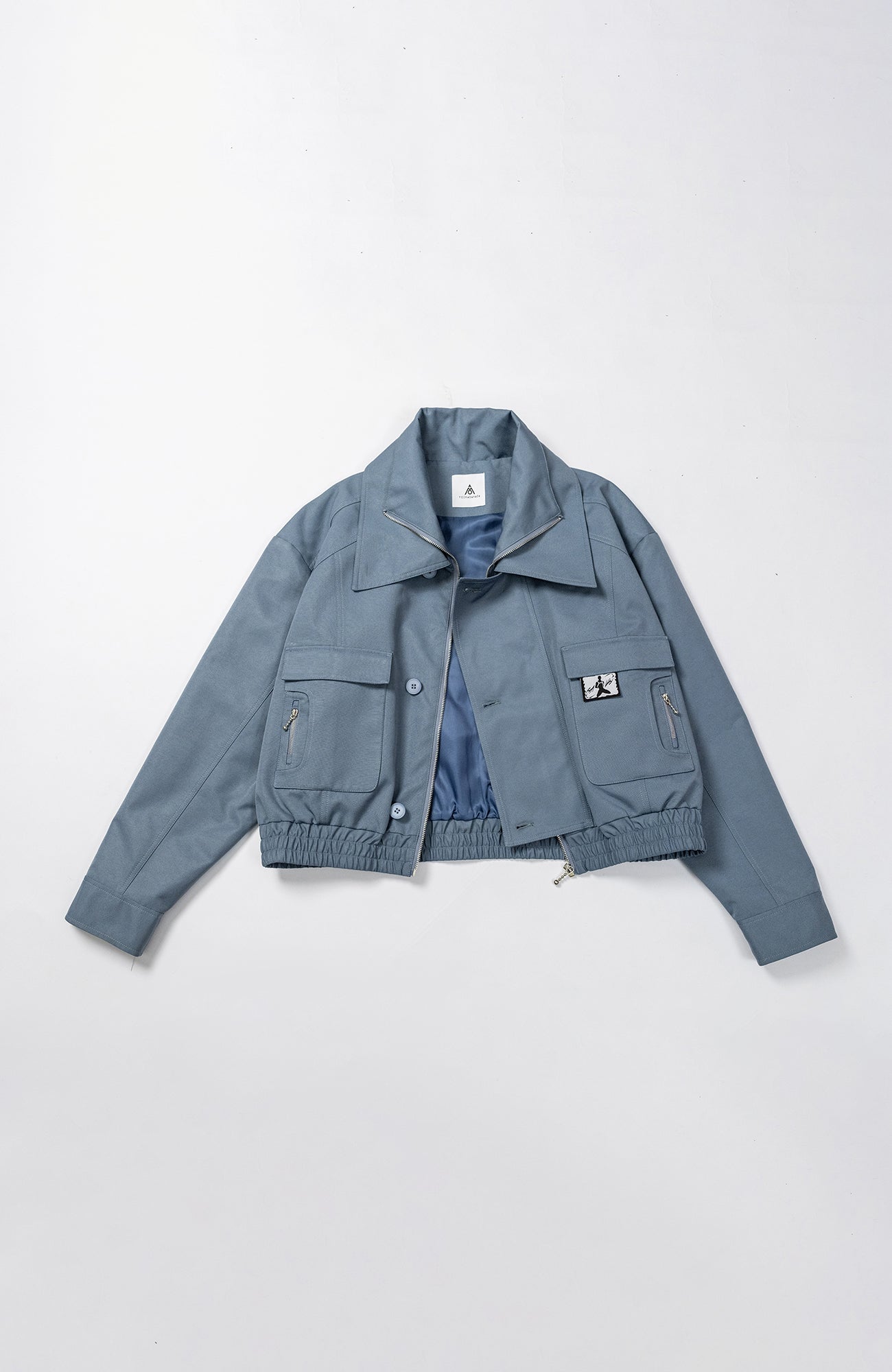 KADAKADA Double-Collar Shielded Utility Cropped Jacket