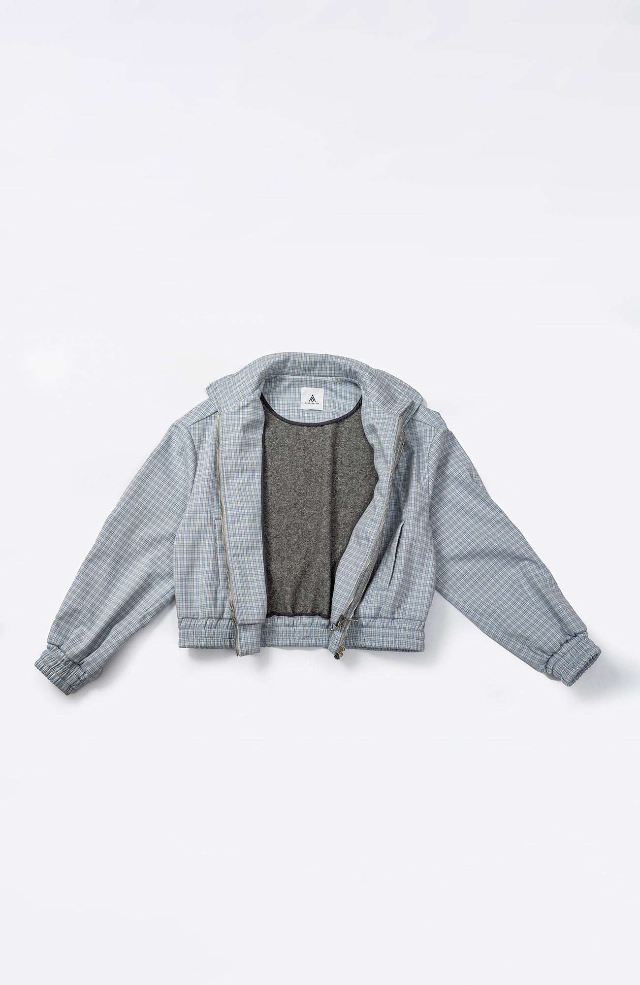 KADAKADA Double-Layer Collar Reversible Plaid Jacket