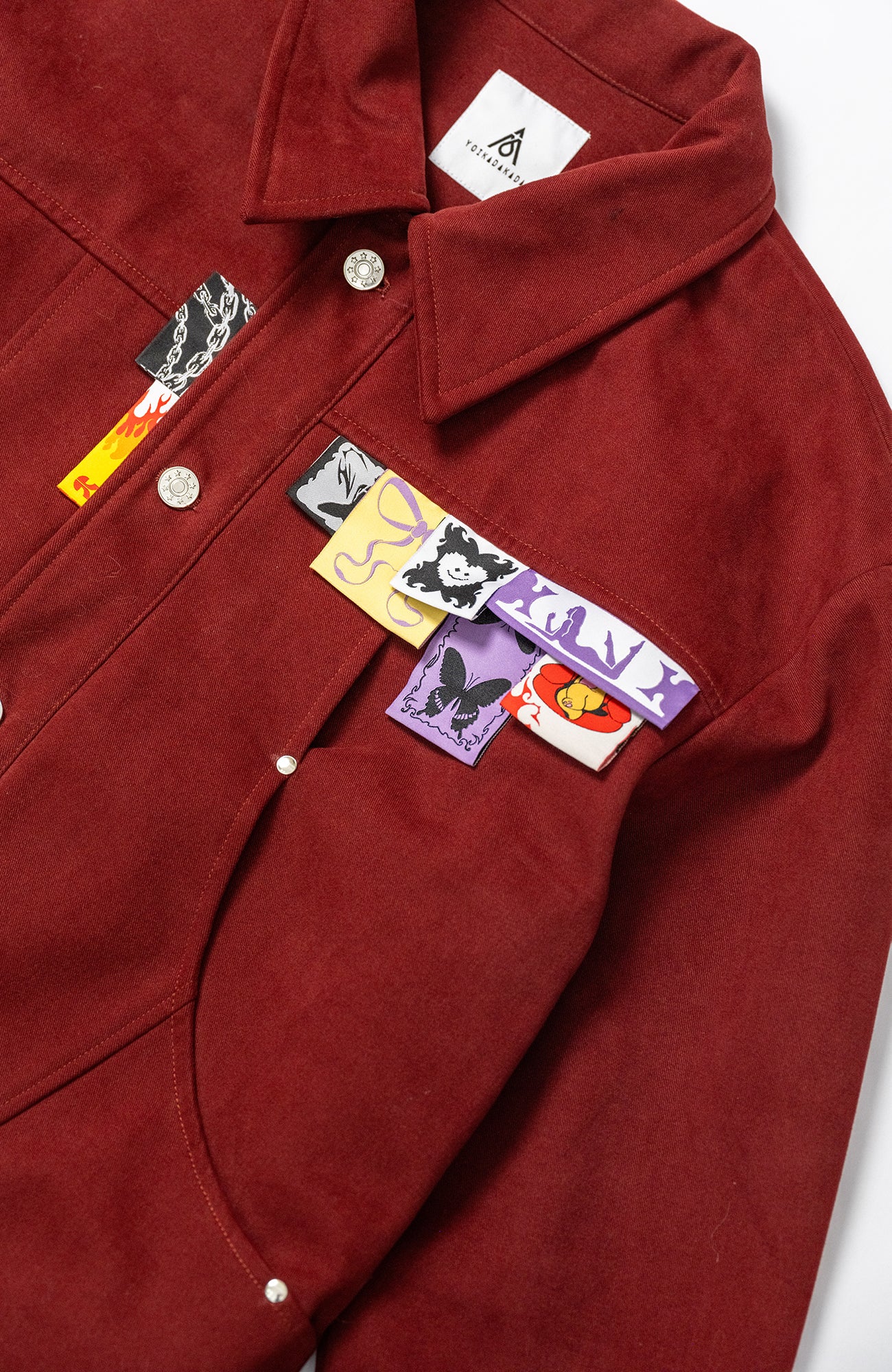 KADAKADA Layered Label Utility Jacket
