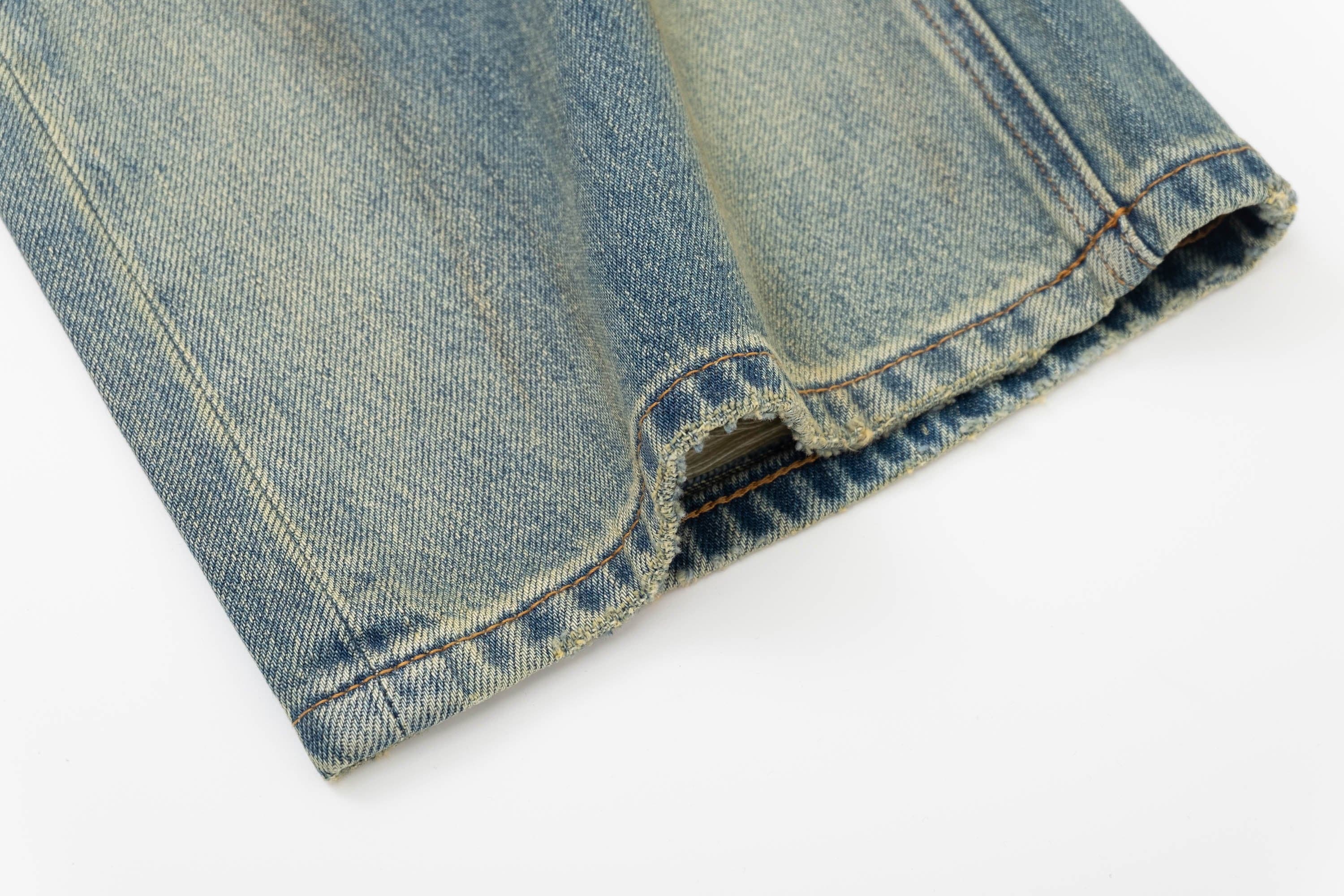 IN EXISTENCE Distressed Cut-Out Oversized Jeans, premium urban and streetwear designers apparel on PROJECTISR.com, IN EXISTENCE