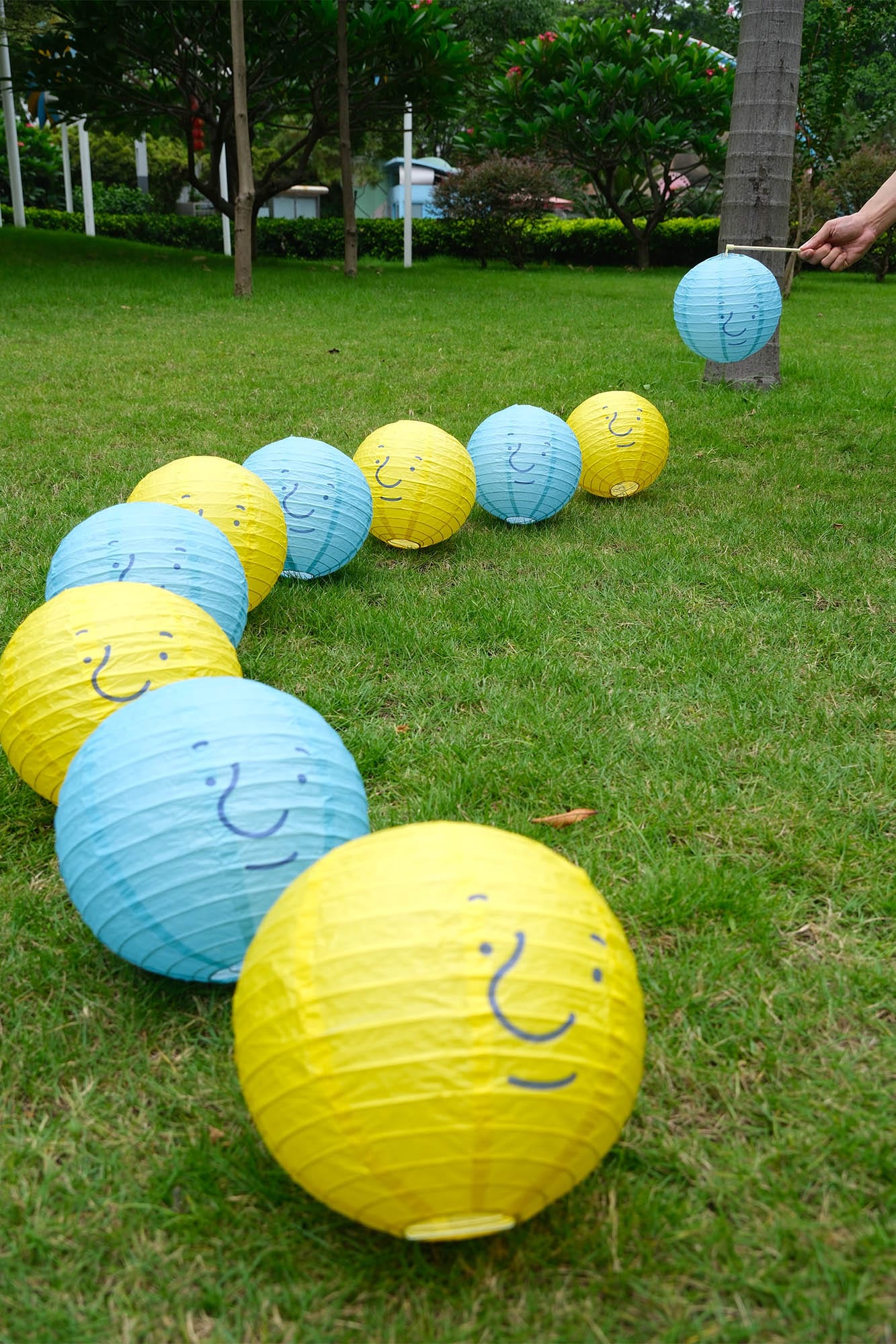 ONADAILYBASIS Smiley Paper Lantern Set