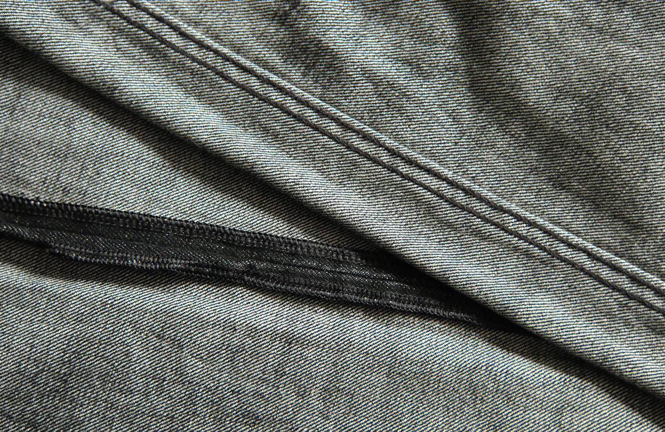 NEIGBORL Wash Distressed Loose-Fit Jeans Black, premium urban and streetwear designers apparel on PROJECTISR.com, NEIGBORL