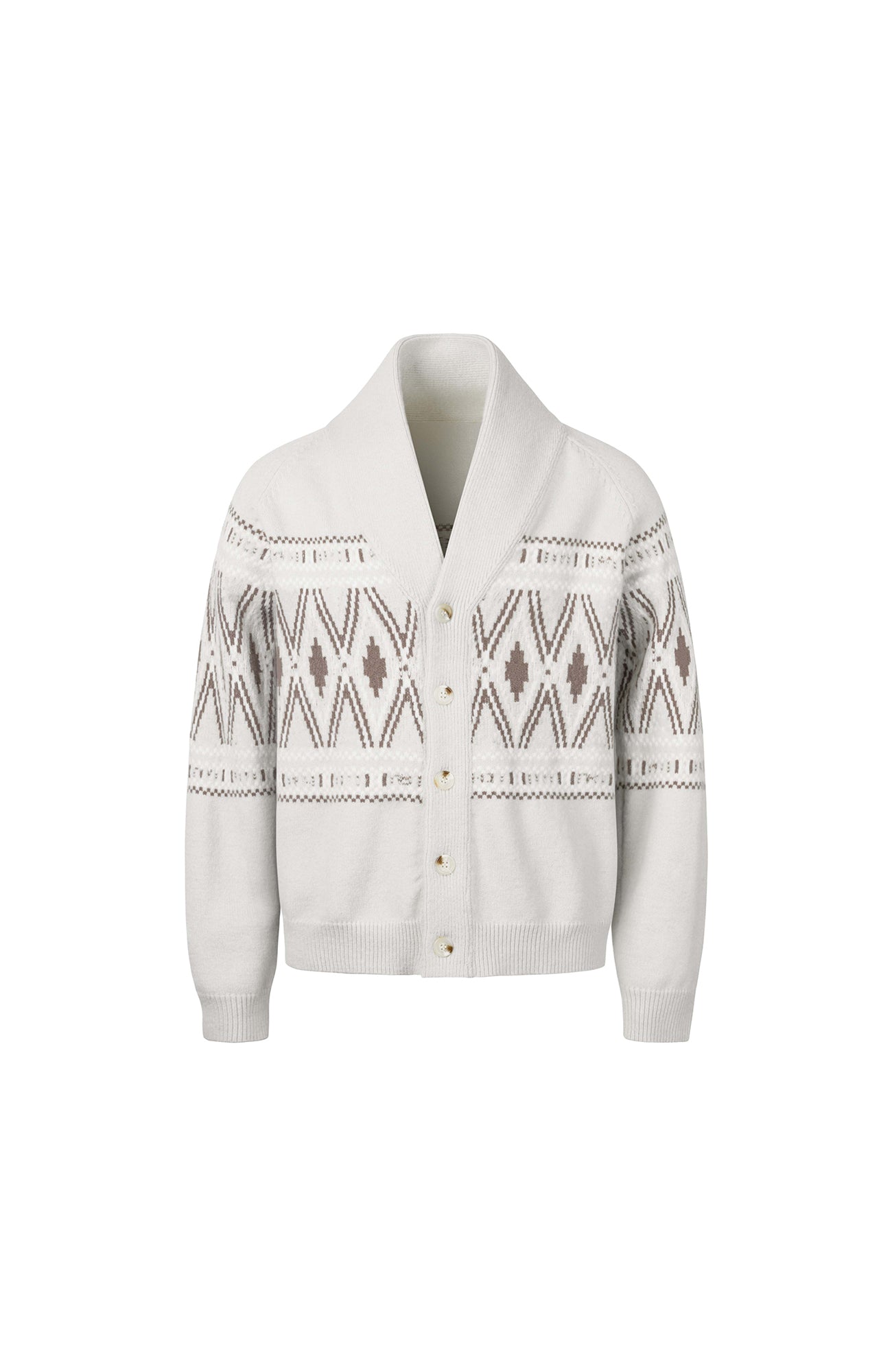 OKAYTHXBYE Fair Isle Shawl Collar Cardigan, premium urban and streetwear designers apparel on PROJECTISR.com, OKAYTHXBYE