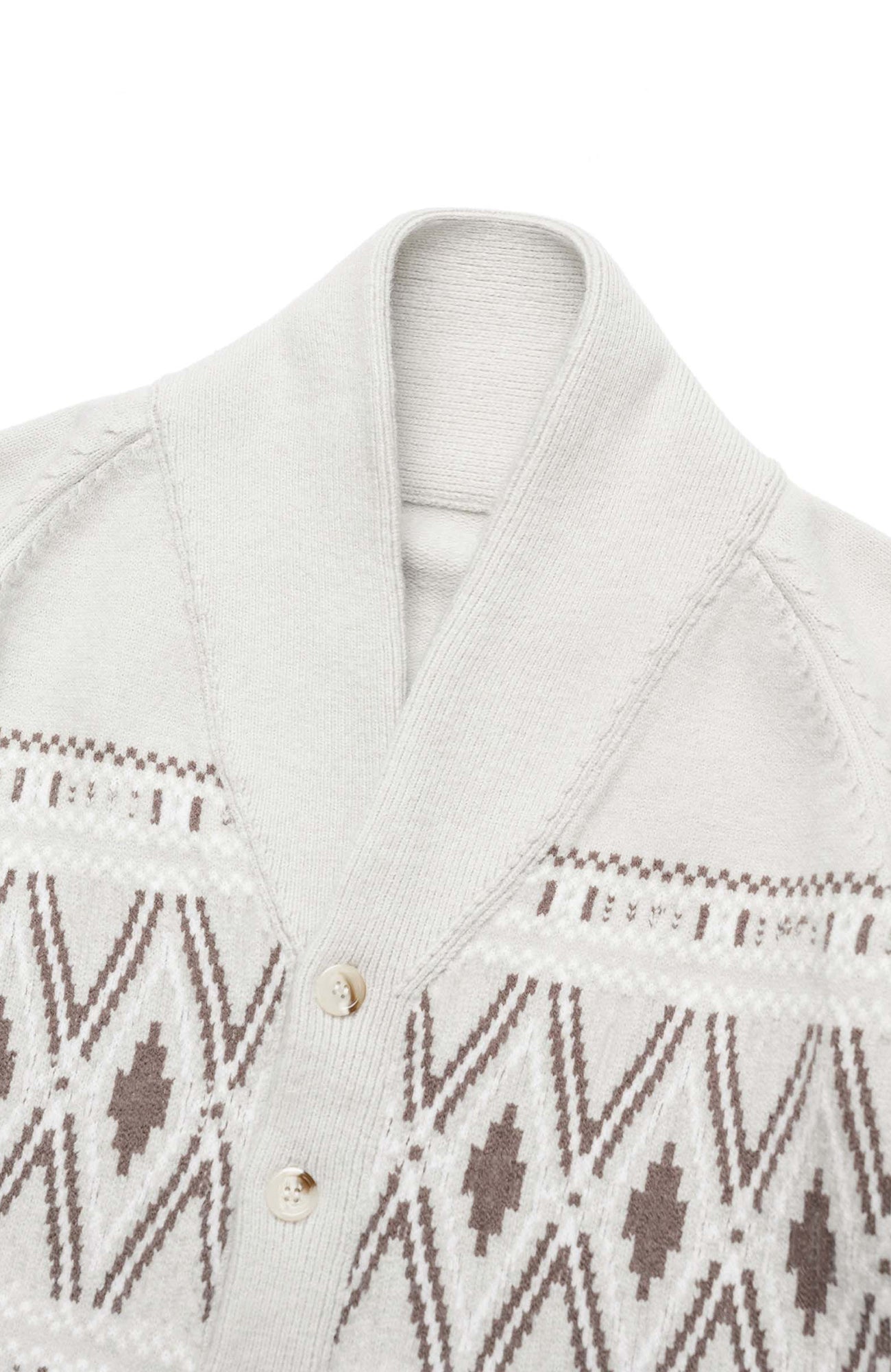 OKAYTHXBYE Fair Isle Shawl Collar Cardigan, premium urban and streetwear designers apparel on PROJECTISR.com, OKAYTHXBYE