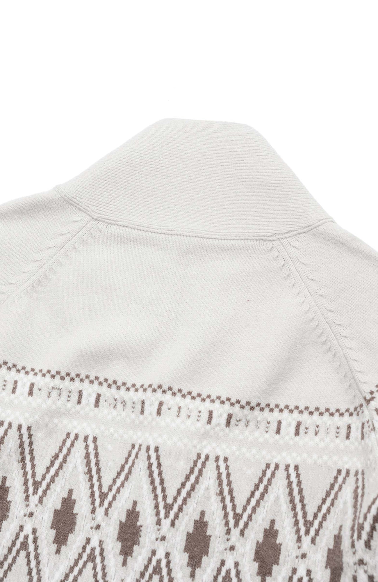 OKAYTHXBYE Fair Isle Shawl Collar Cardigan, premium urban and streetwear designers apparel on PROJECTISR.com, OKAYTHXBYE