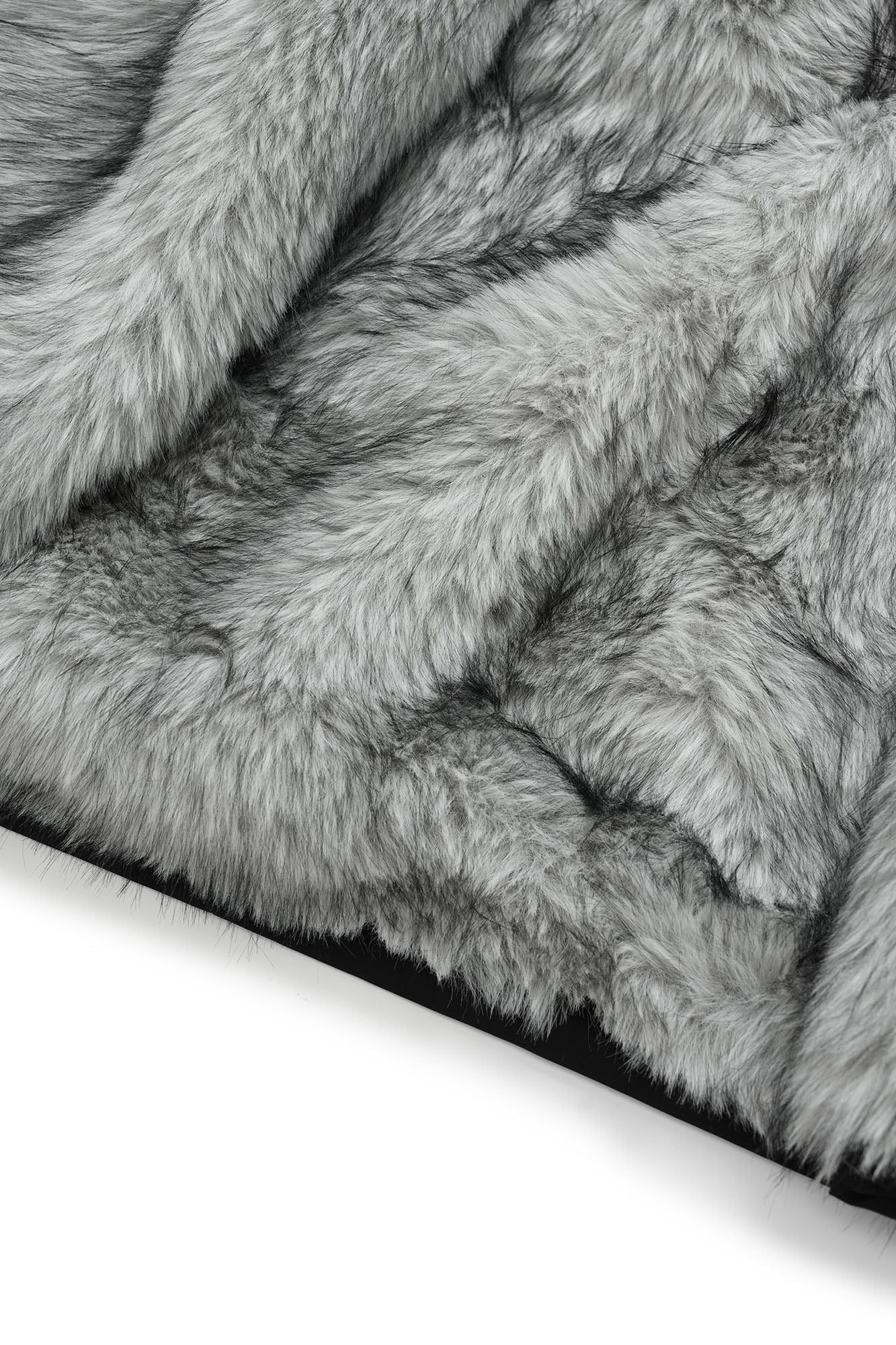 OKAYTHXBYE Faux Fur Lined Oversized Parka