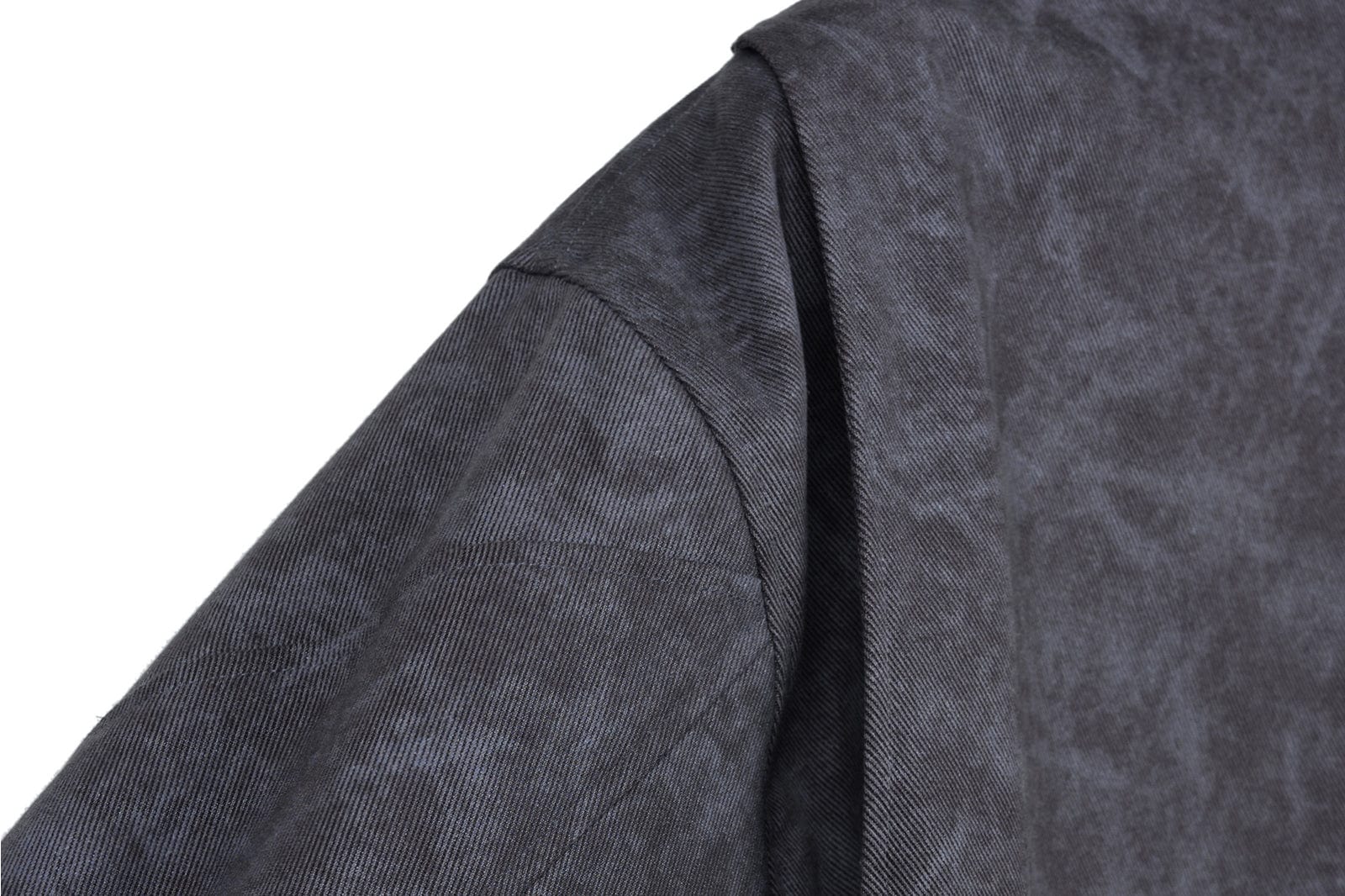 OKAYTHXBYE Essential Contrast Collar Washed Jacket, premium urban and streetwear designers apparel on PROJECTISR.com, OKAYTHXBYE