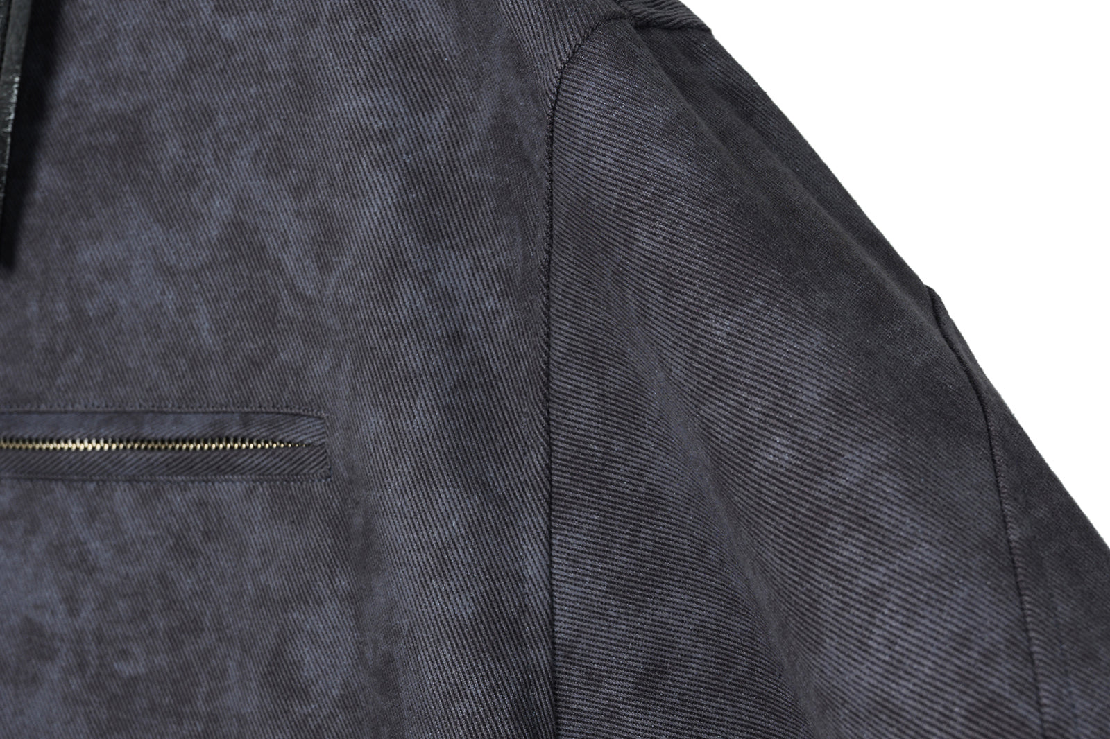 OKAYTHXBYE Essential Contrast Collar Washed Jacket, premium urban and streetwear designers apparel on PROJECTISR.com, OKAYTHXBYE