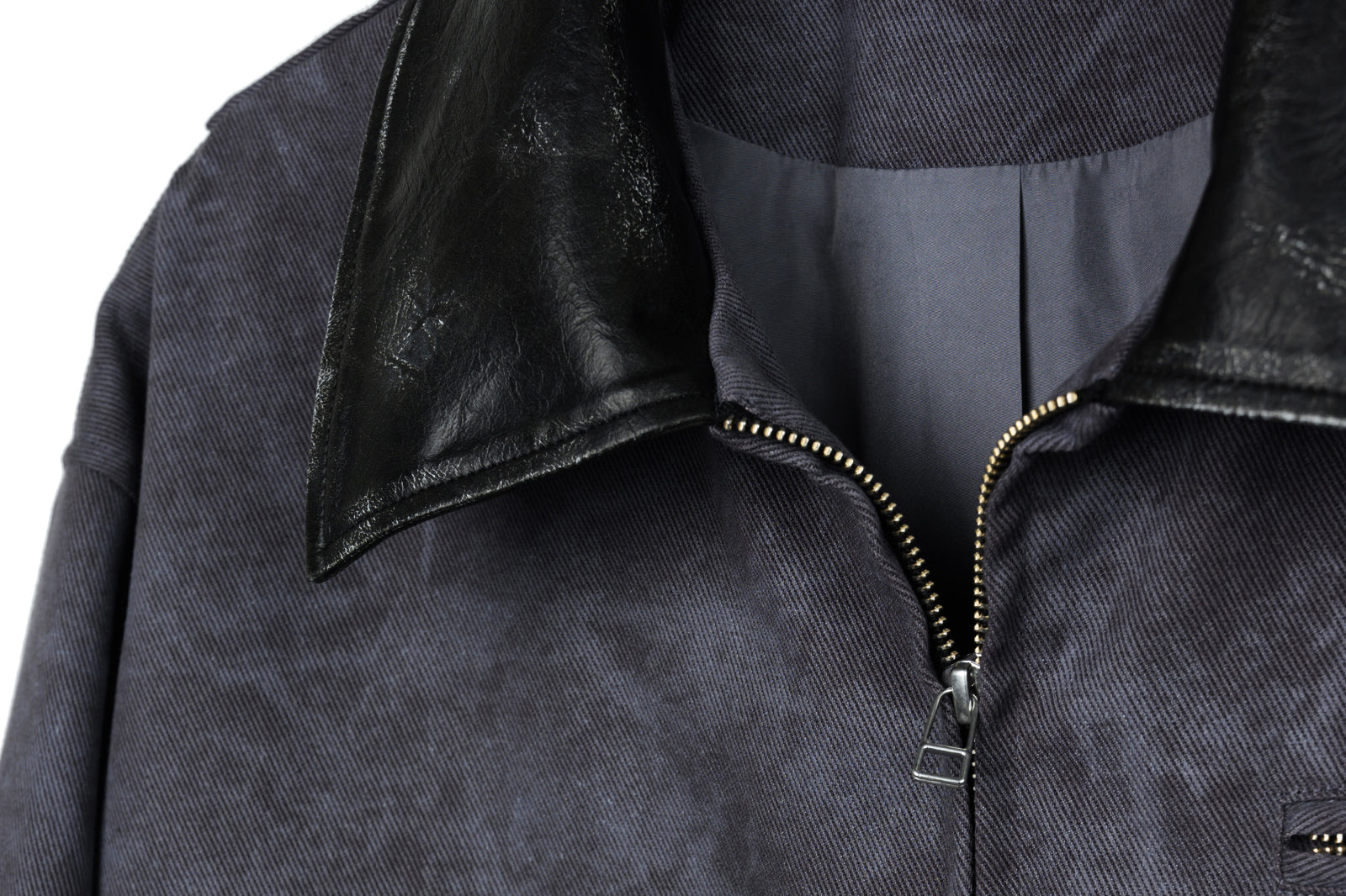 OKAYTHXBYE Essential Contrast Collar Washed Jacket, premium urban and streetwear designers apparel on PROJECTISR.com, OKAYTHXBYE