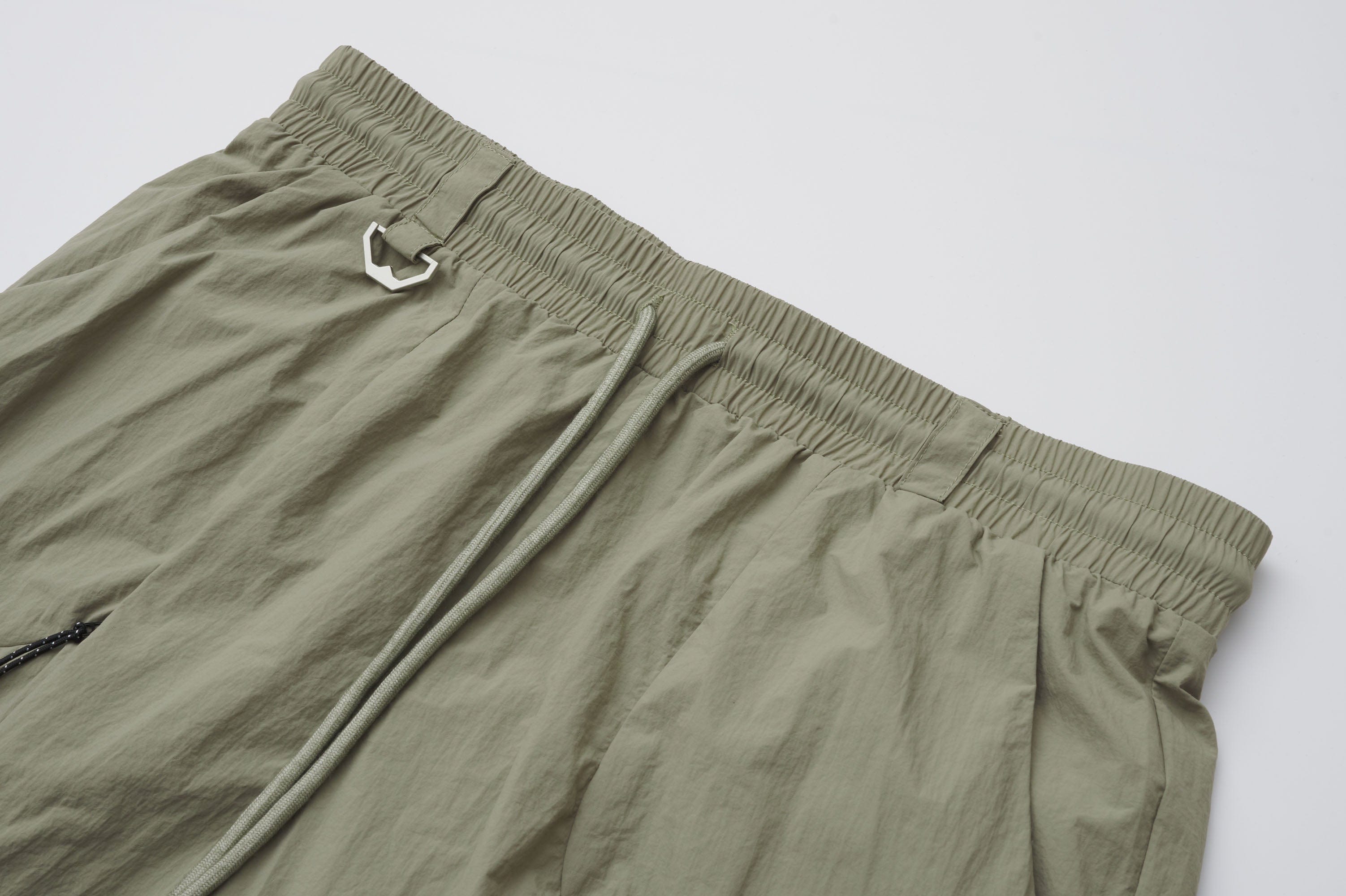 CATSSTAC Utility Crinkled Zip-Pocket Shorts, premium urban and streetwear designers apparel on PROJECTISR.com, CATSSTAC