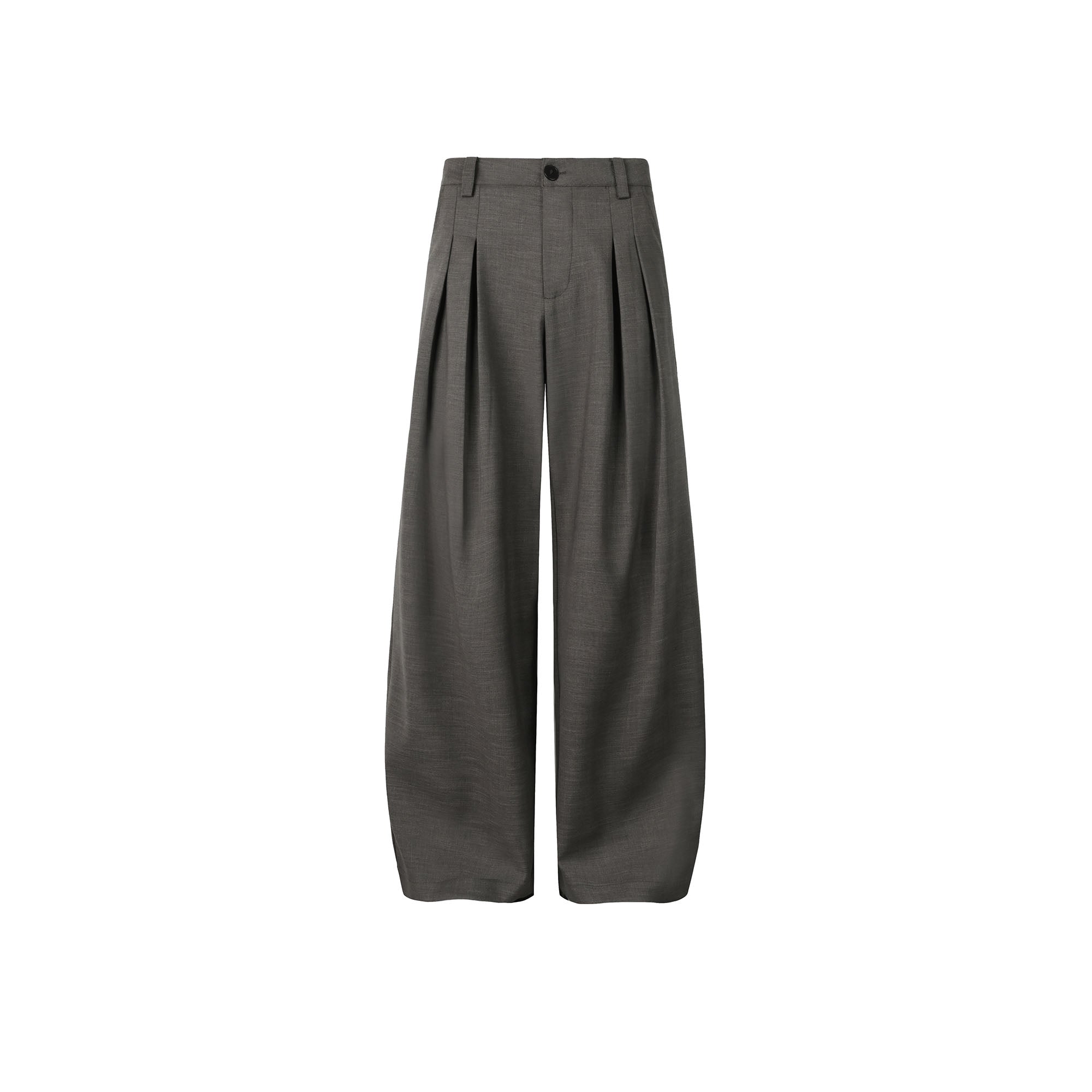 OKAYTHXBYE Essential Pleat Wide-Leg Trousers