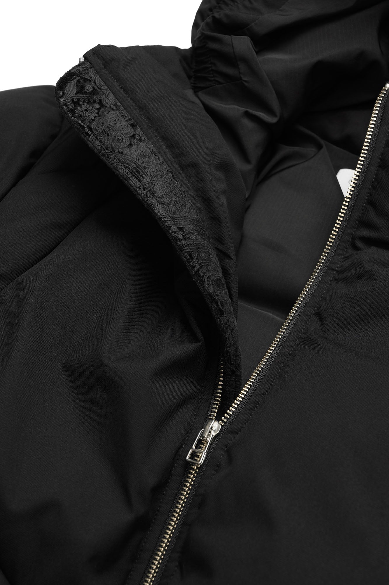 OKAYTHXBYE Essential Patterned Lapel Down Jacket