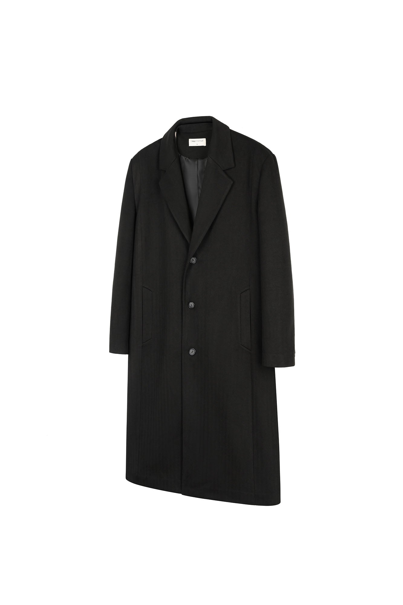 OKAYTHXBYE Convertible Jacquard Zip-Lapel Long Coat, premium urban and streetwear designers apparel on PROJECTISR.com, OKAYTHXBYE