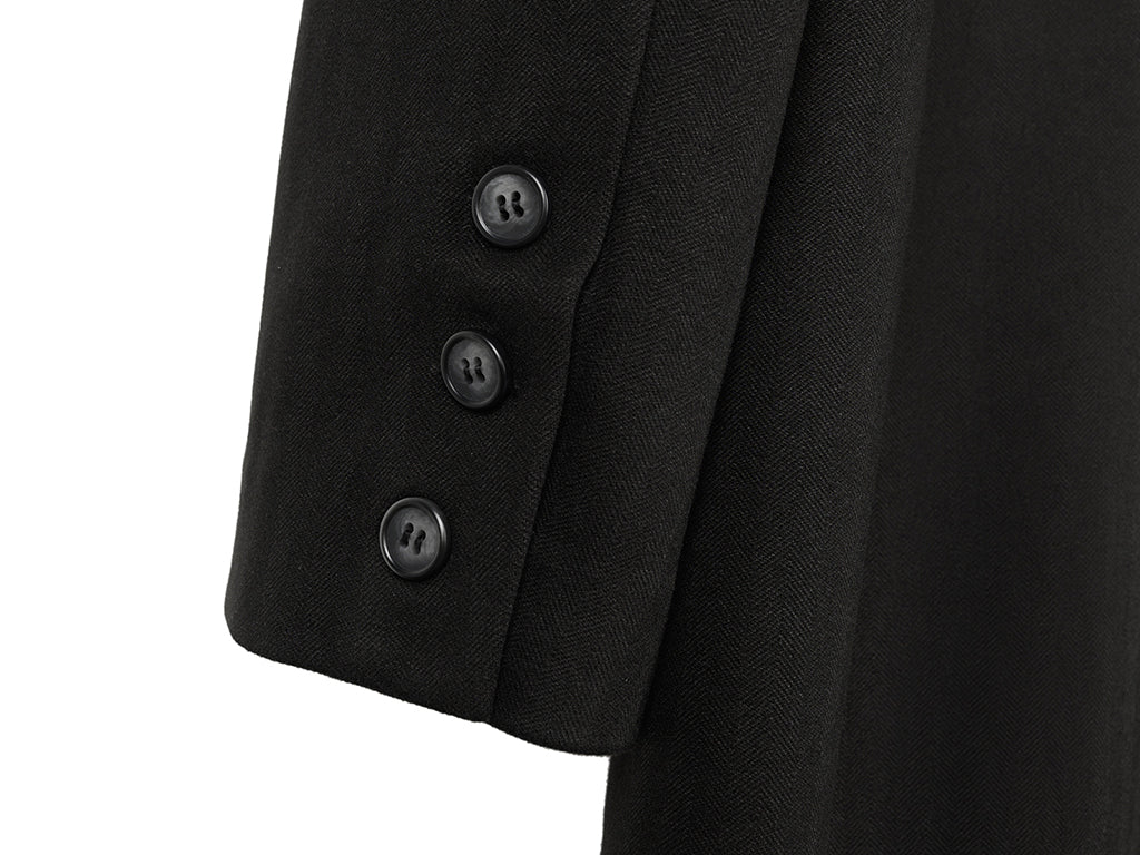 OKAYTHXBYE Convertible Jacquard Zip-Lapel Long Coat, premium urban and streetwear designers apparel on PROJECTISR.com, OKAYTHXBYE