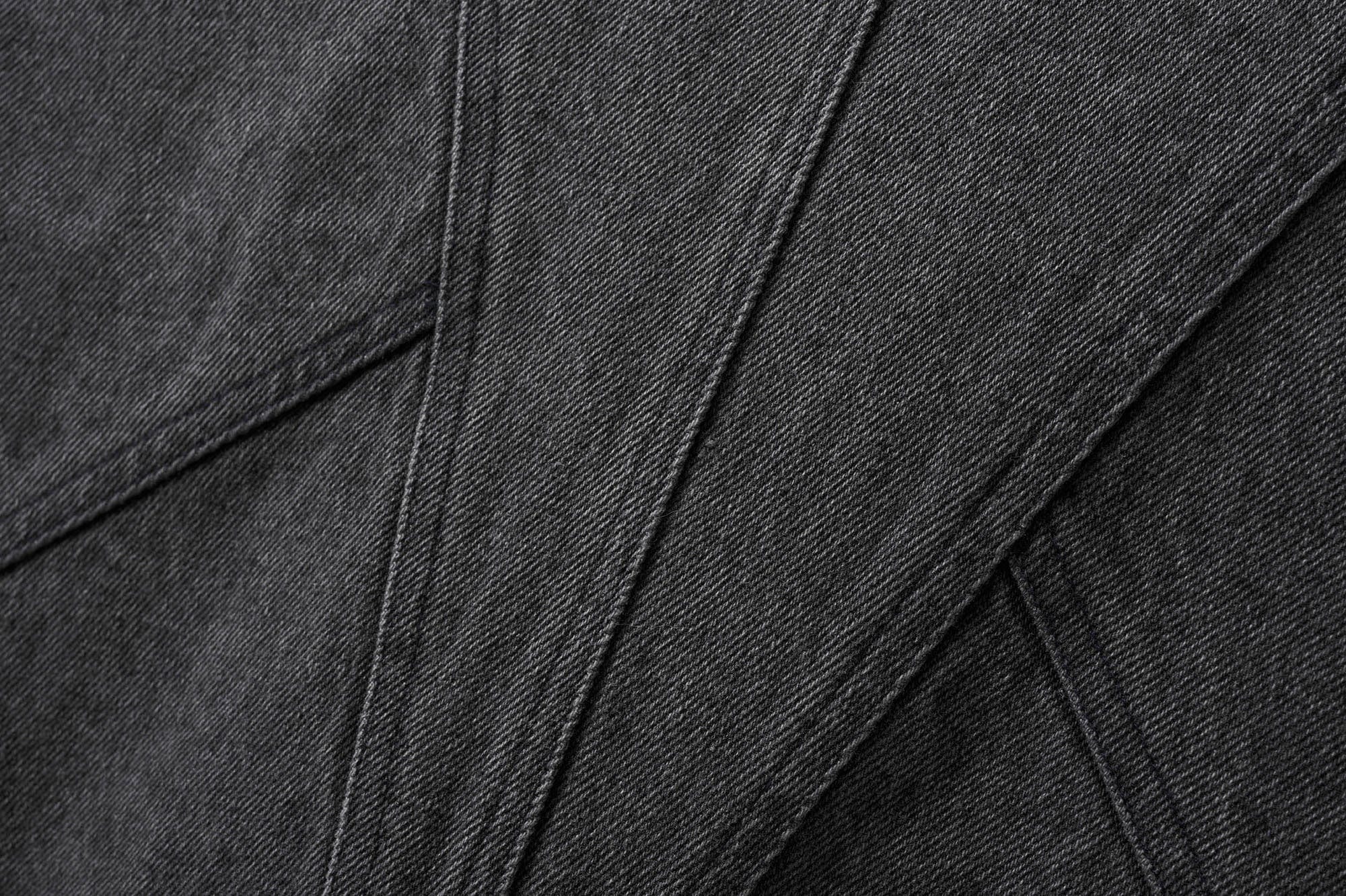 CATSSTAC Turtle-Neck Washed Denim Jacket, premium urban and streetwear designers apparel on PROJECTISR.com, CATSSTAC