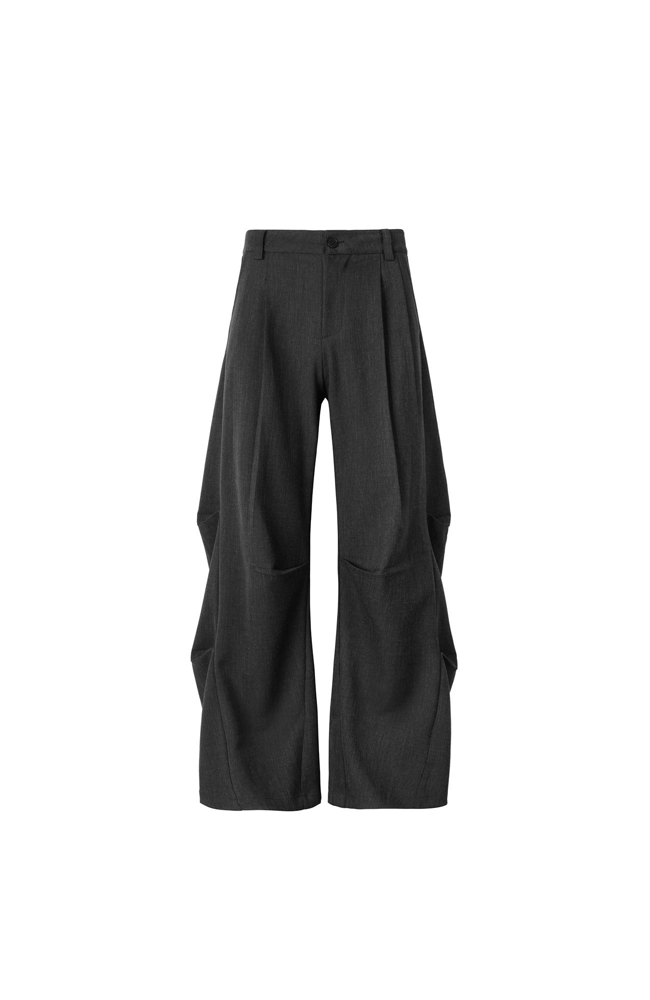 OKAYTHXBYE Geometric Multi-Pleated Trousers, premium urban and streetwear designers apparel on PROJECTISR.com, OKAYTHXBYE
