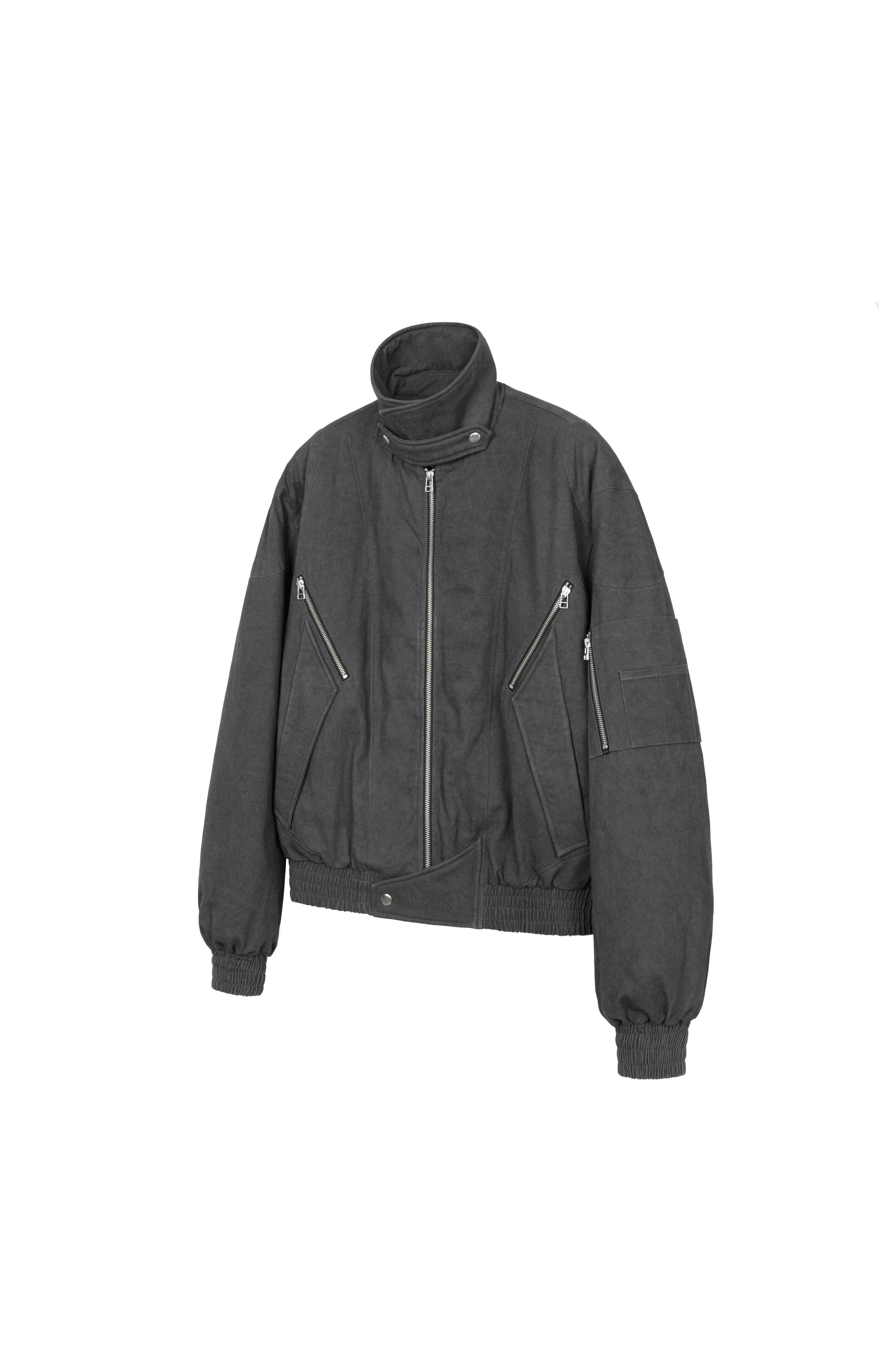 OKAYTHXBYE 3M Thinsulate Padded Multi-Zip Bomber Jacket, premium urban and streetwear designers apparel on PROJECTISR.com, OKAYTHXBYE