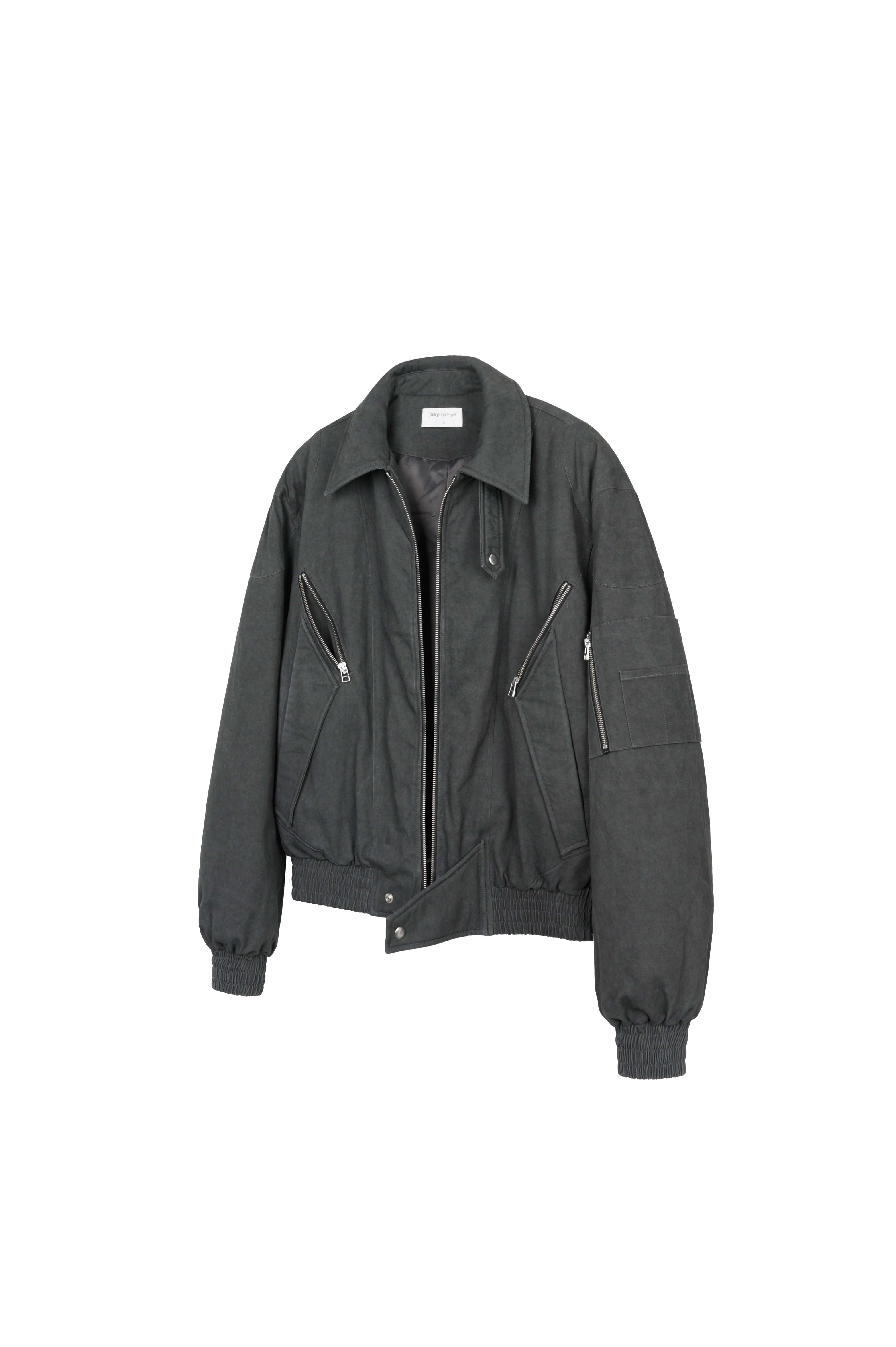 OKAYTHXBYE 3M Thinsulate Padded Multi-Zip Bomber Jacket, premium urban and streetwear designers apparel on PROJECTISR.com, OKAYTHXBYE