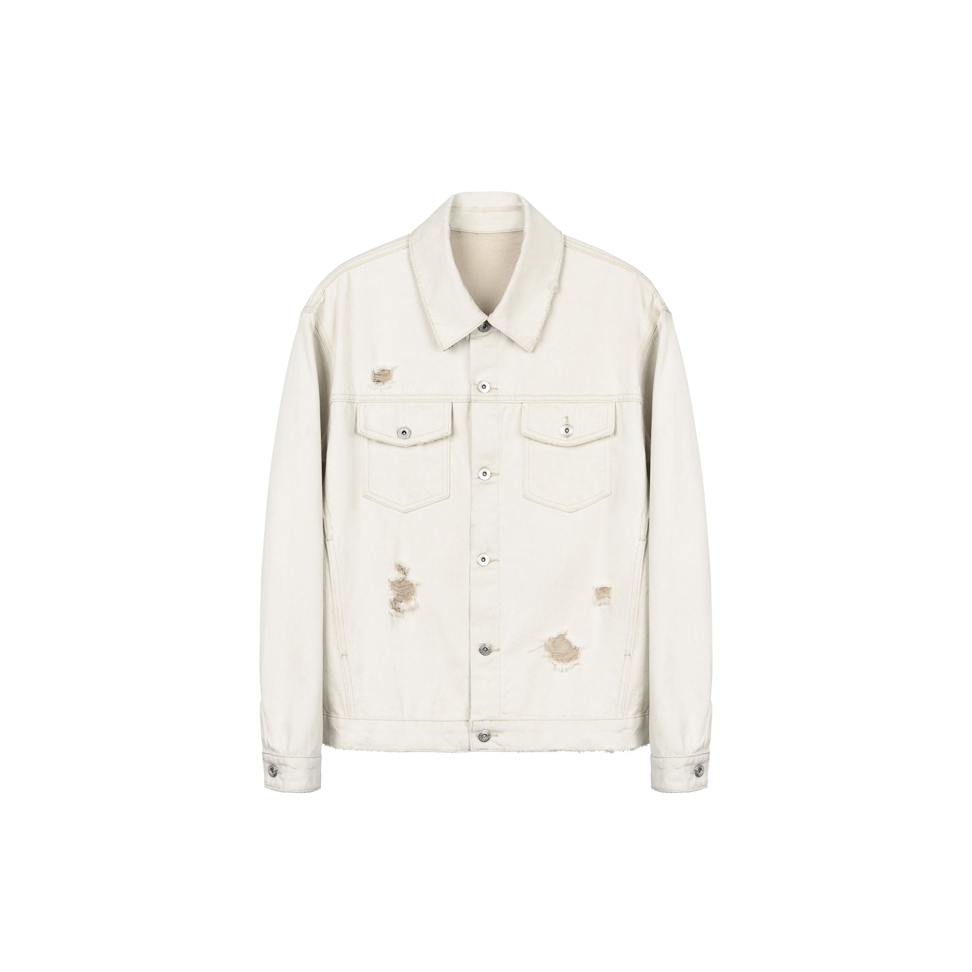 OKAYTHXBYE Distressed Houndstooth-Lined Frayed Jacket, premium urban and streetwear designers apparel on PROJECTISR.com, OKAYTHXBYE