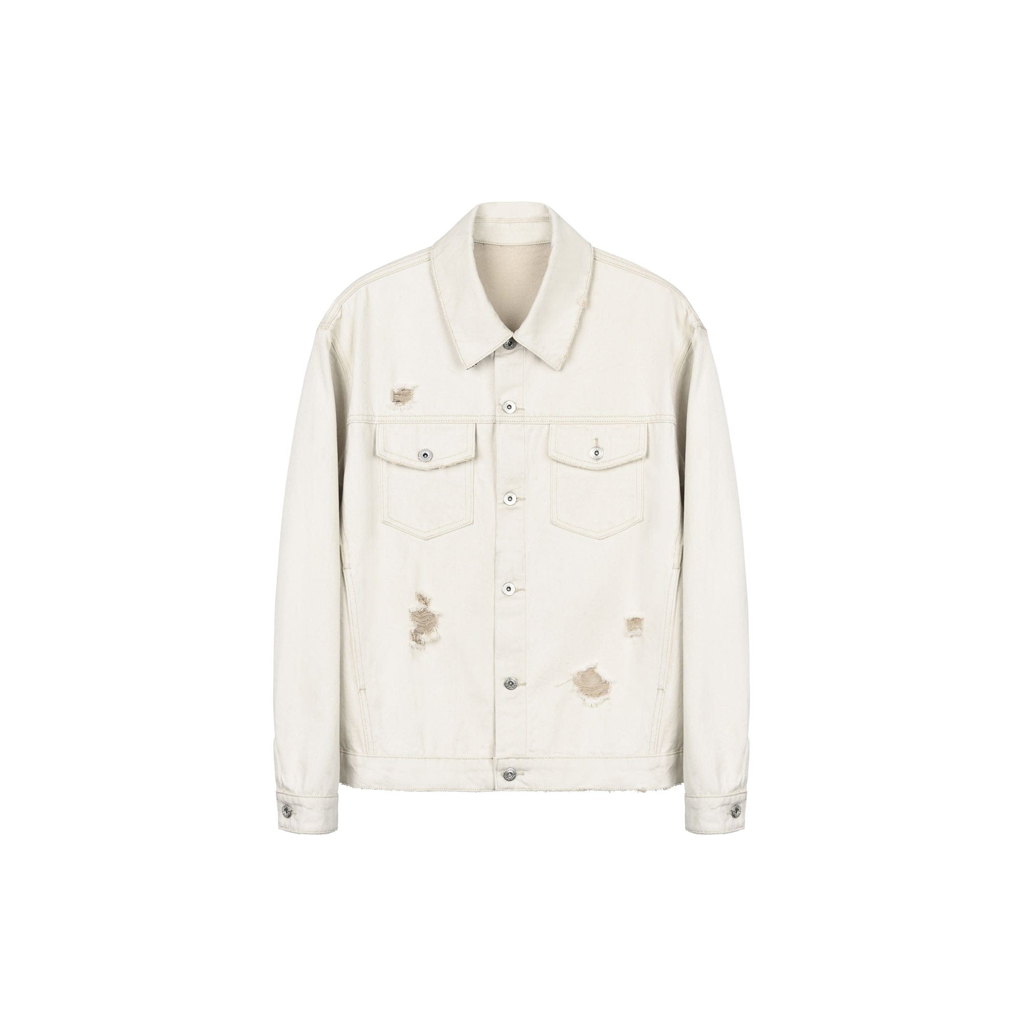 OKAYTHXBYE Distressed Houndstooth-Lined Frayed Jacket, premium urban and streetwear designers apparel on PROJECTISR.com, OKAYTHXBYE