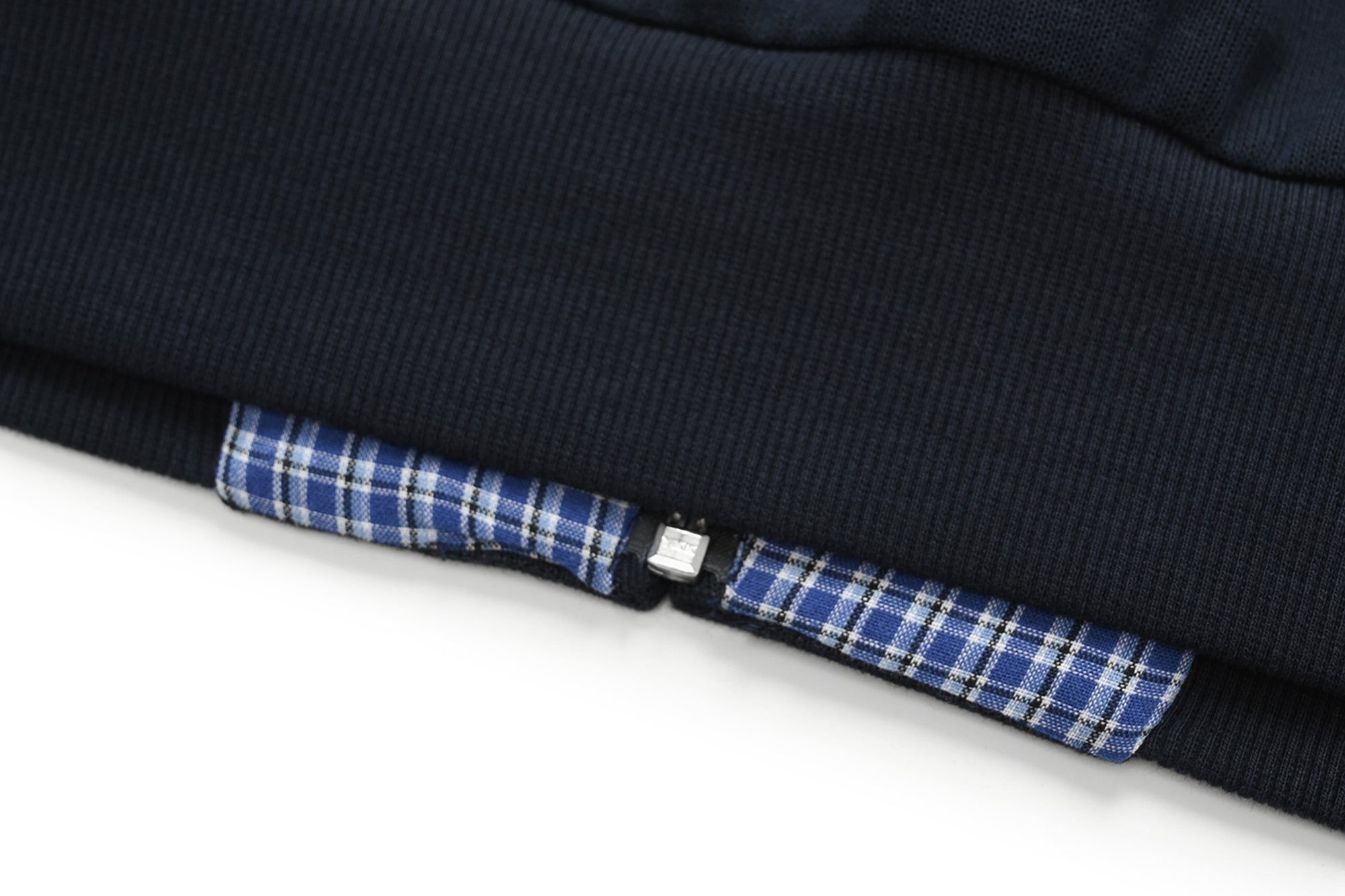 OKAYTHXBYE Houndstooth-Lined Zip-Up Hooded Jacket, premium urban and streetwear designers apparel on PROJECTISR.com, OKAYTHXBYE