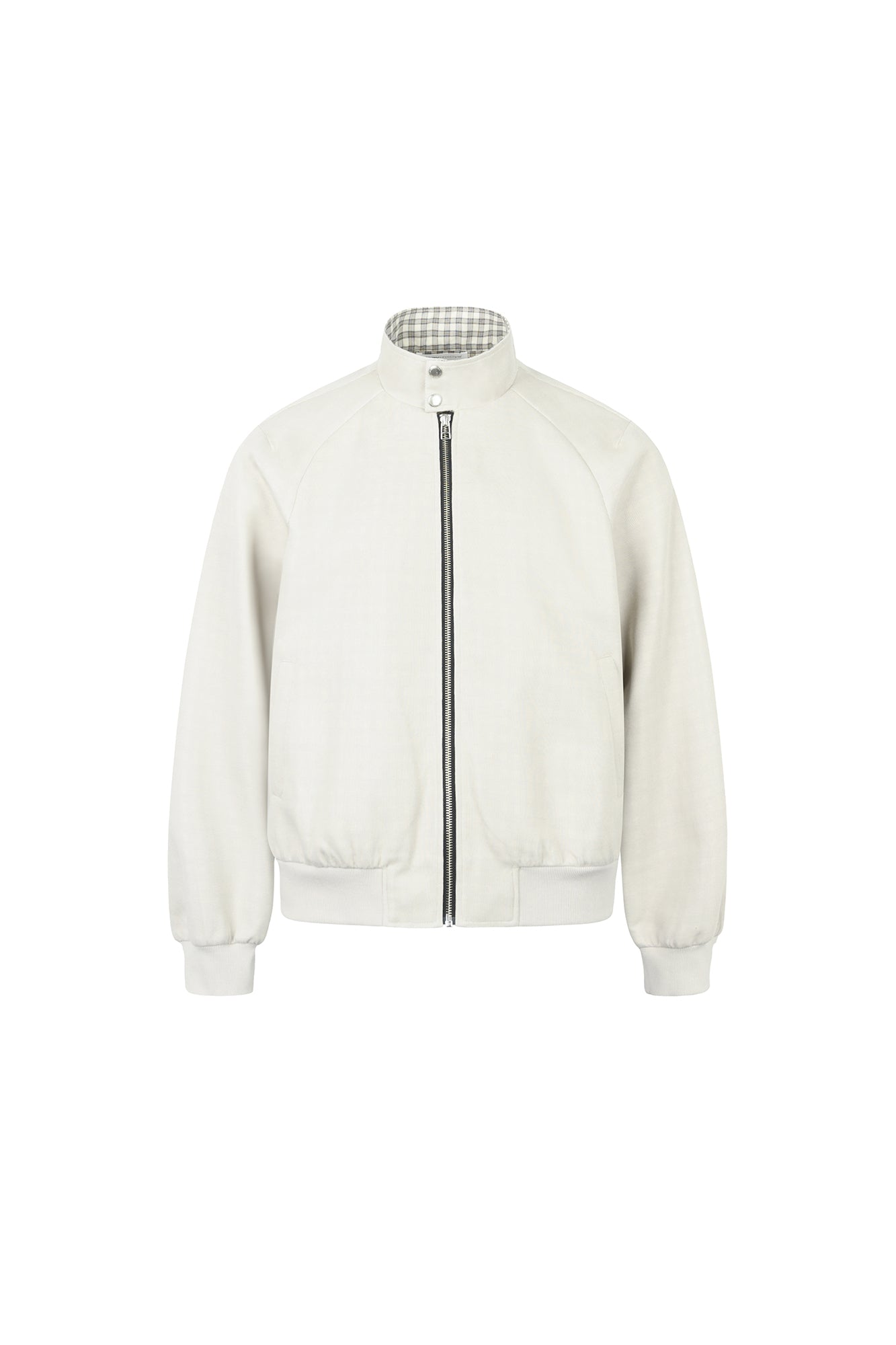 OKAYTHXBYE Checker-Lined Harrington Jacket, premium urban and streetwear designers apparel on PROJECTISR.com, OKAYTHXBYE