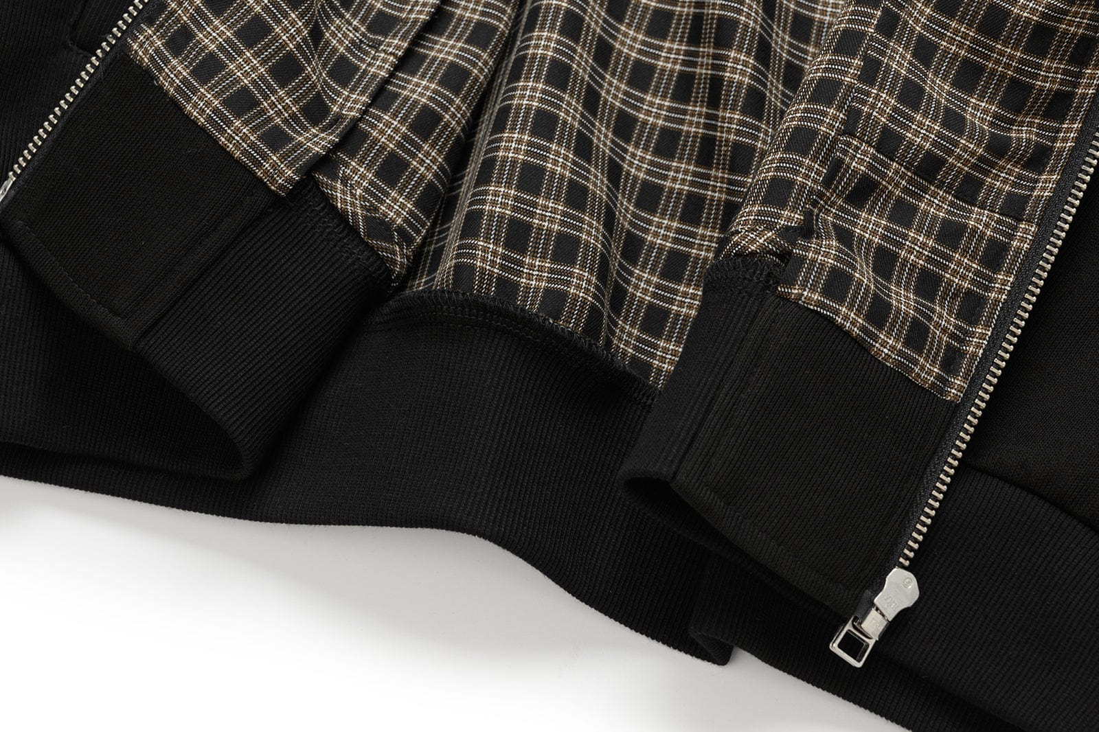 OKAYTHXBYE Checker-Lined Harrington Jacket, premium urban and streetwear designers apparel on PROJECTISR.com, OKAYTHXBYE