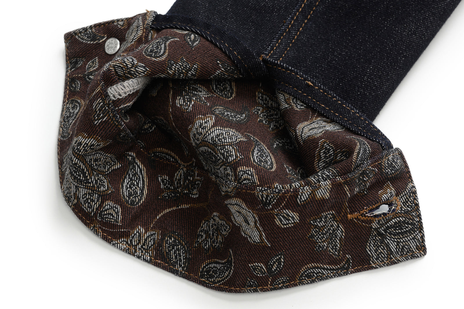 OKAYTHXBYE Floral-Lined Denim Jacket, premium urban and streetwear designers apparel on PROJECTISR.com, OKAYTHXBYE