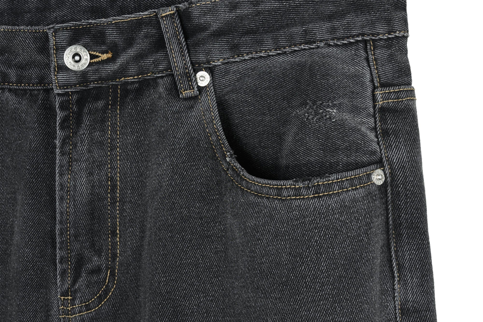 OKAYTHXBYE Minimalist Washed Wide-Leg Jeans