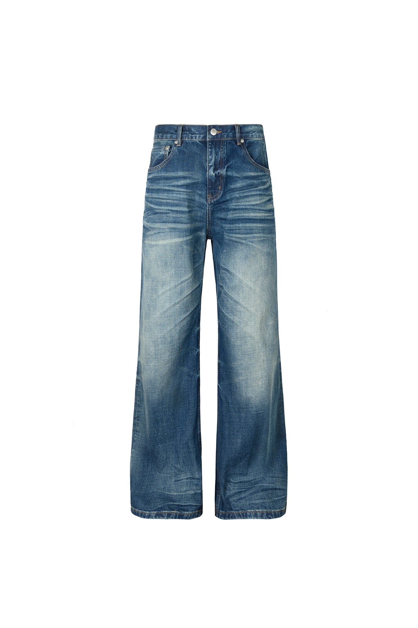 OKAYTHXBYE Wrinkled Washed Wide-Leg Jeans, premium urban and streetwear designers apparel on PROJECTISR.com, OKAYTHXBYE