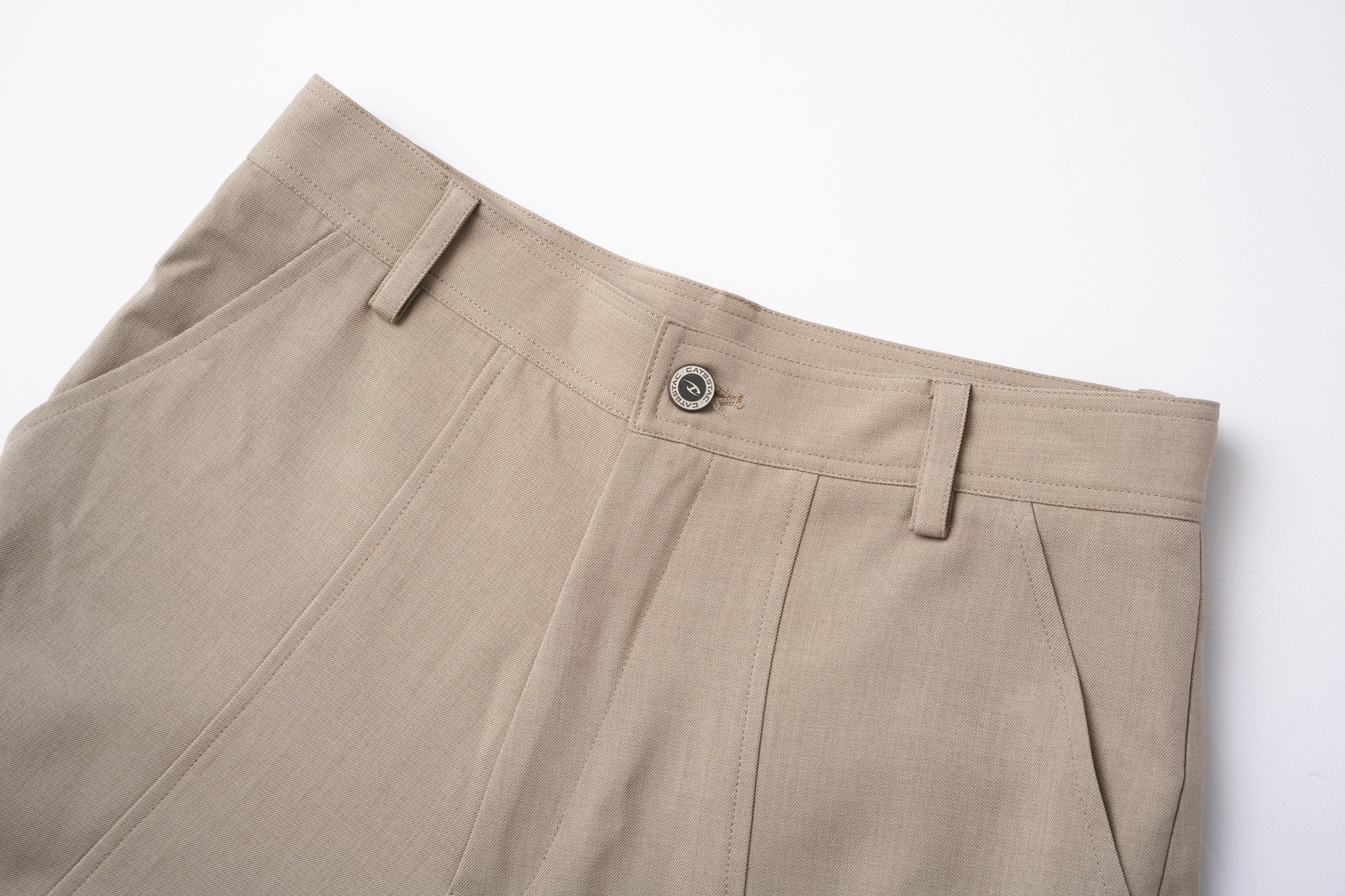 CATSSTAC Oval Curved Paneled Pants, premium urban and streetwear designers apparel on PROJECTISR.com, CATSSTAC