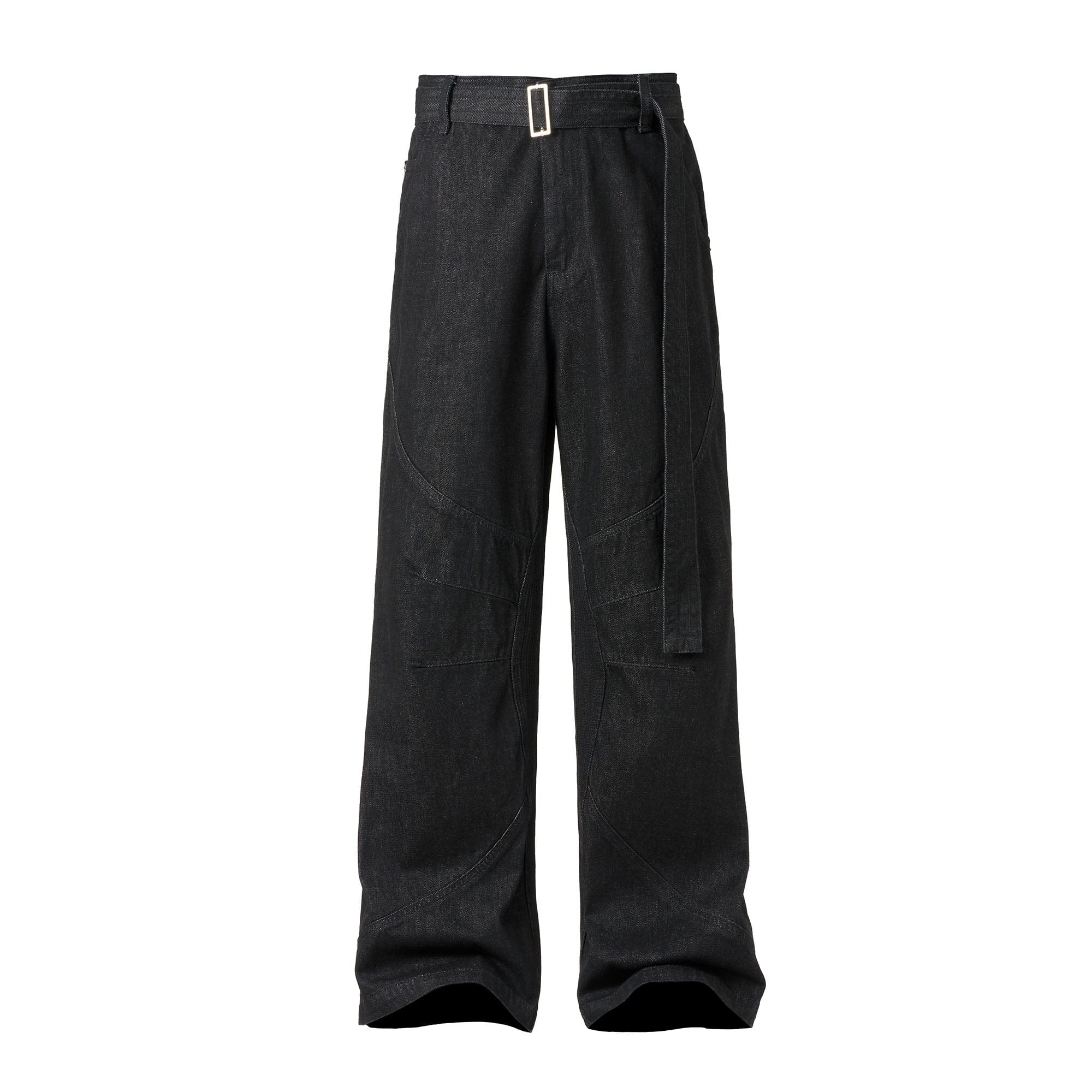 CATSSTAC Essential Panel Belt Wide-Leg Jeans, premium urban and streetwear designers apparel on PROJECTISR.com, CATSSTAC