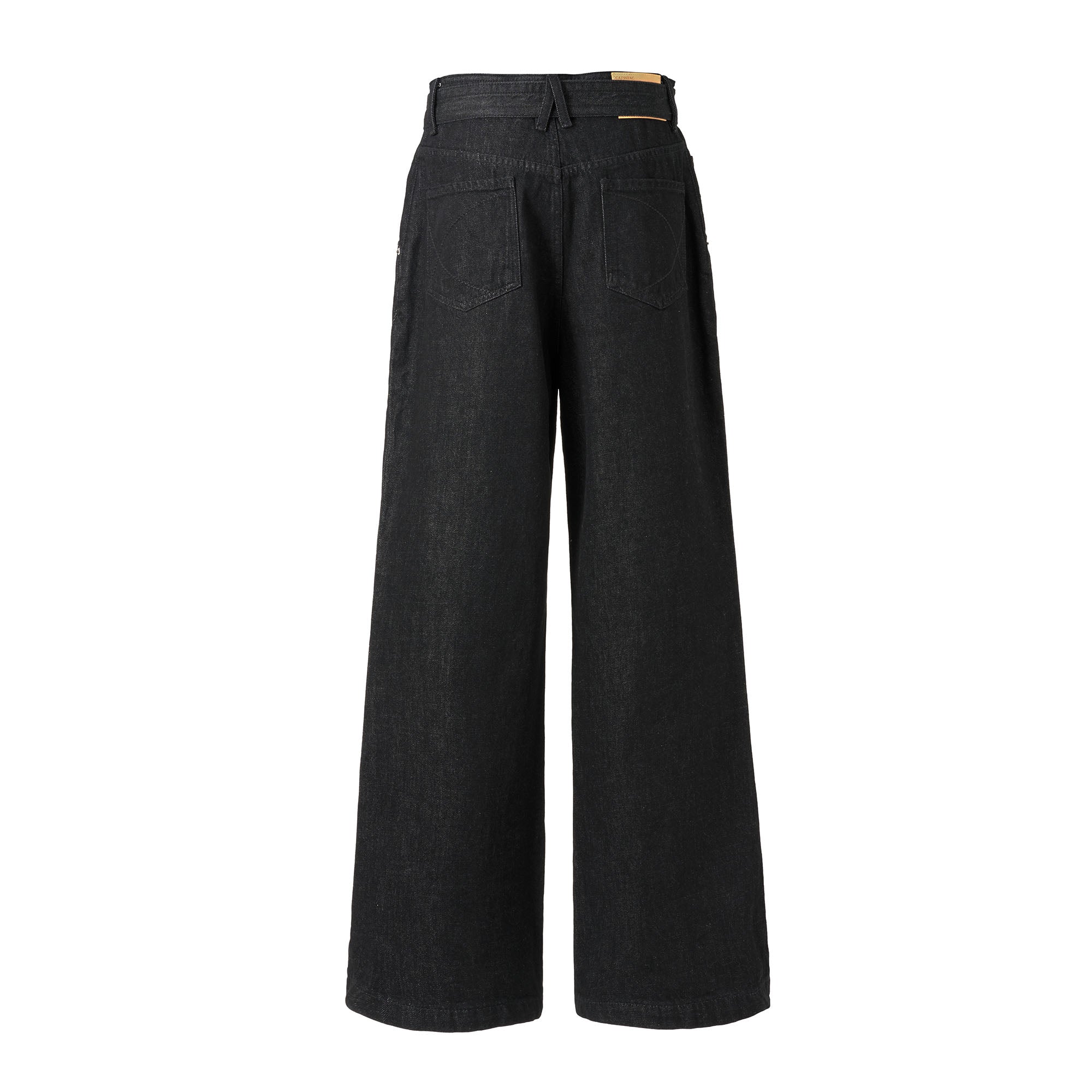 CATSSTAC Essential Panel Belt Wide-Leg Jeans, premium urban and streetwear designers apparel on PROJECTISR.com, CATSSTAC