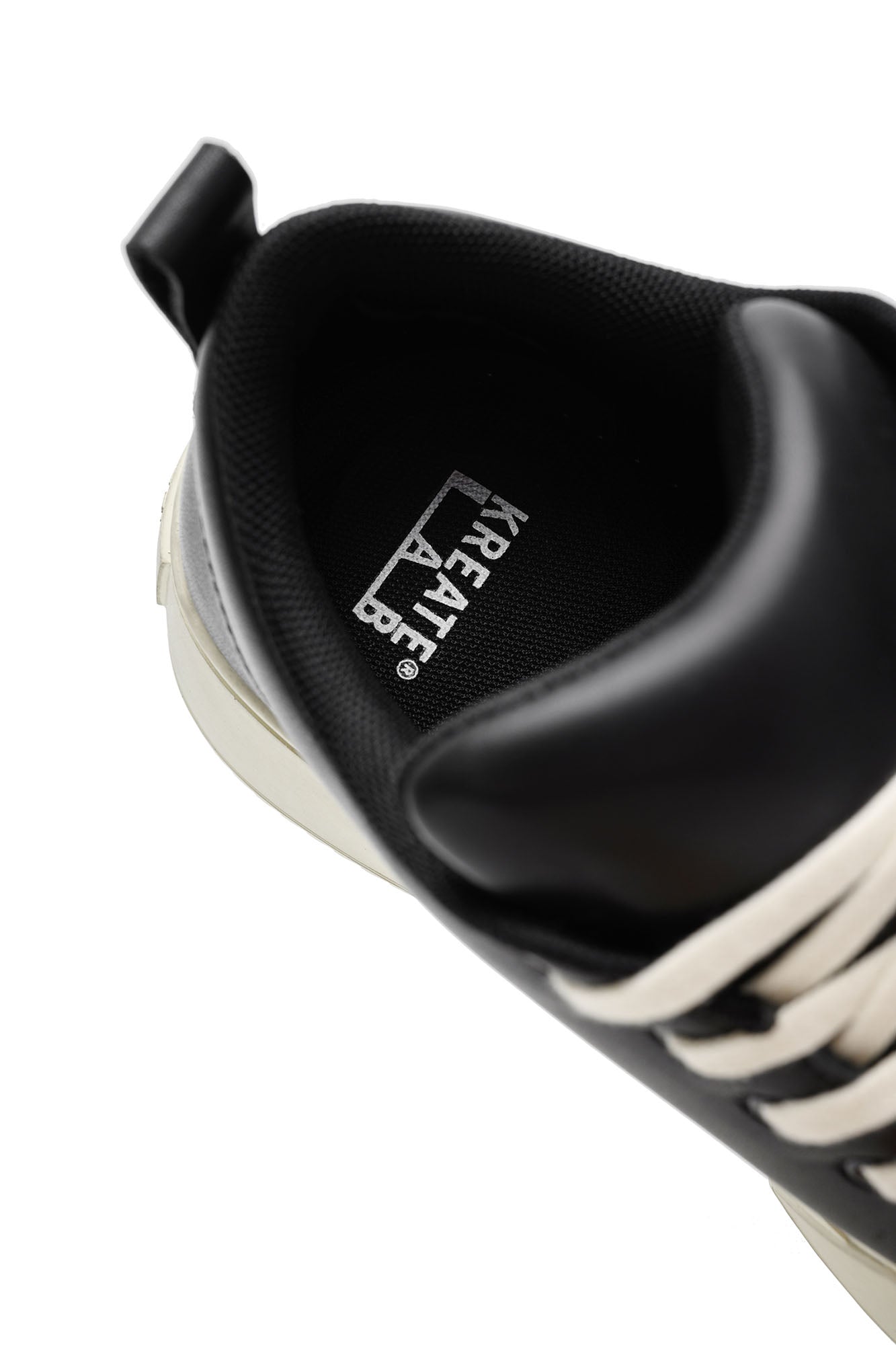 KREATE Rubber-Toe Jumbo Leather Sneaker