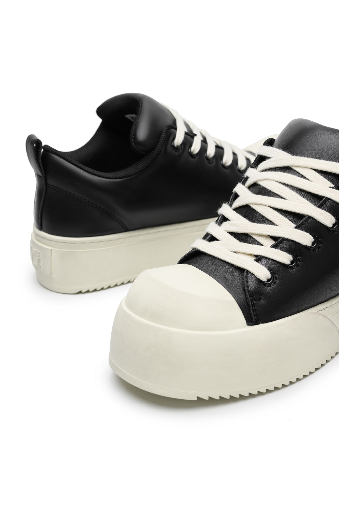 KREATE Rubber-Toe Jumbo Leather Sneaker