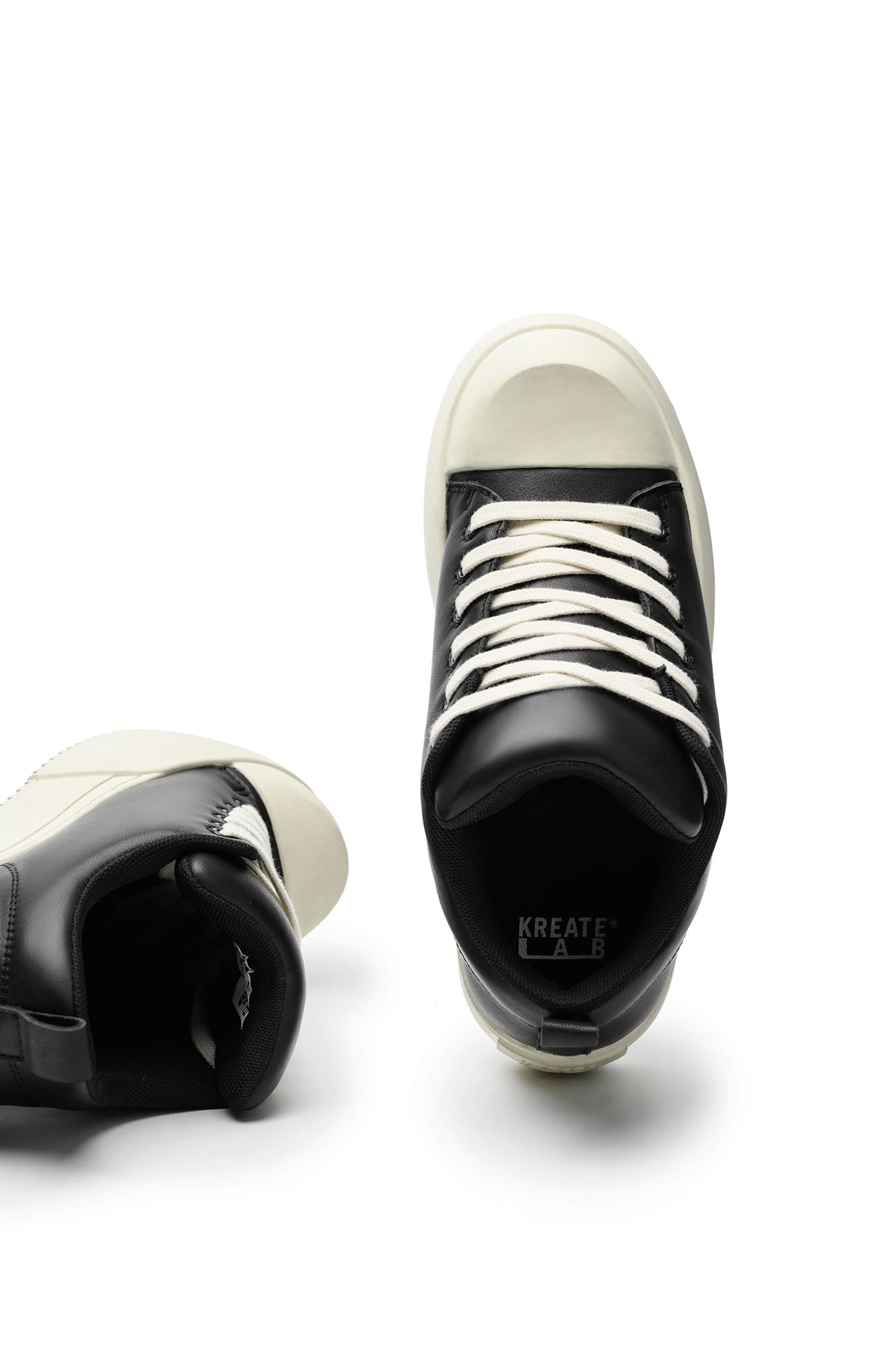 KREATE Rubber-Toe Jumbo Leather Sneaker
